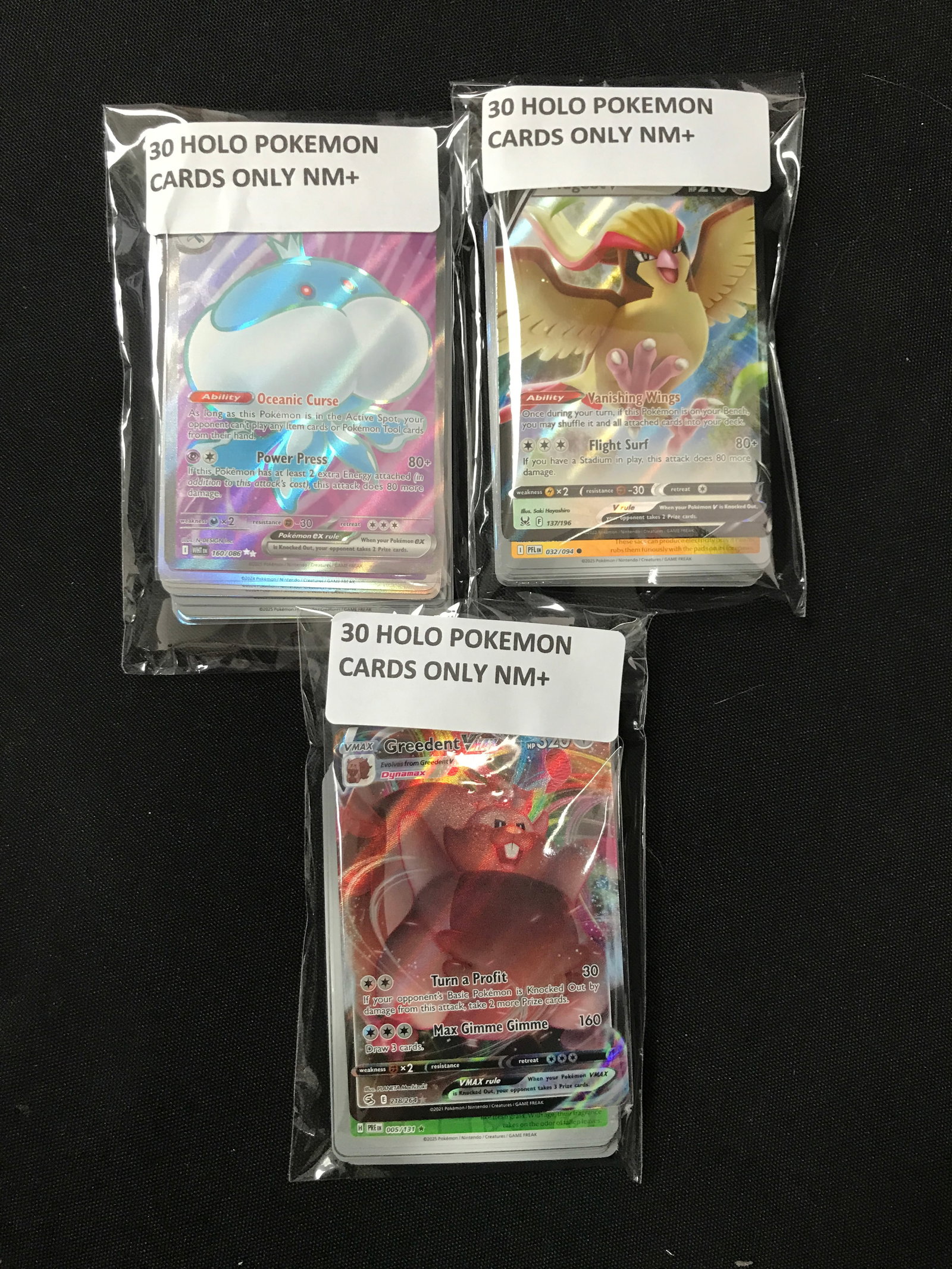LOT OF 90 POKEMON TCG HOLO TRADING CARDS (1 of 1)