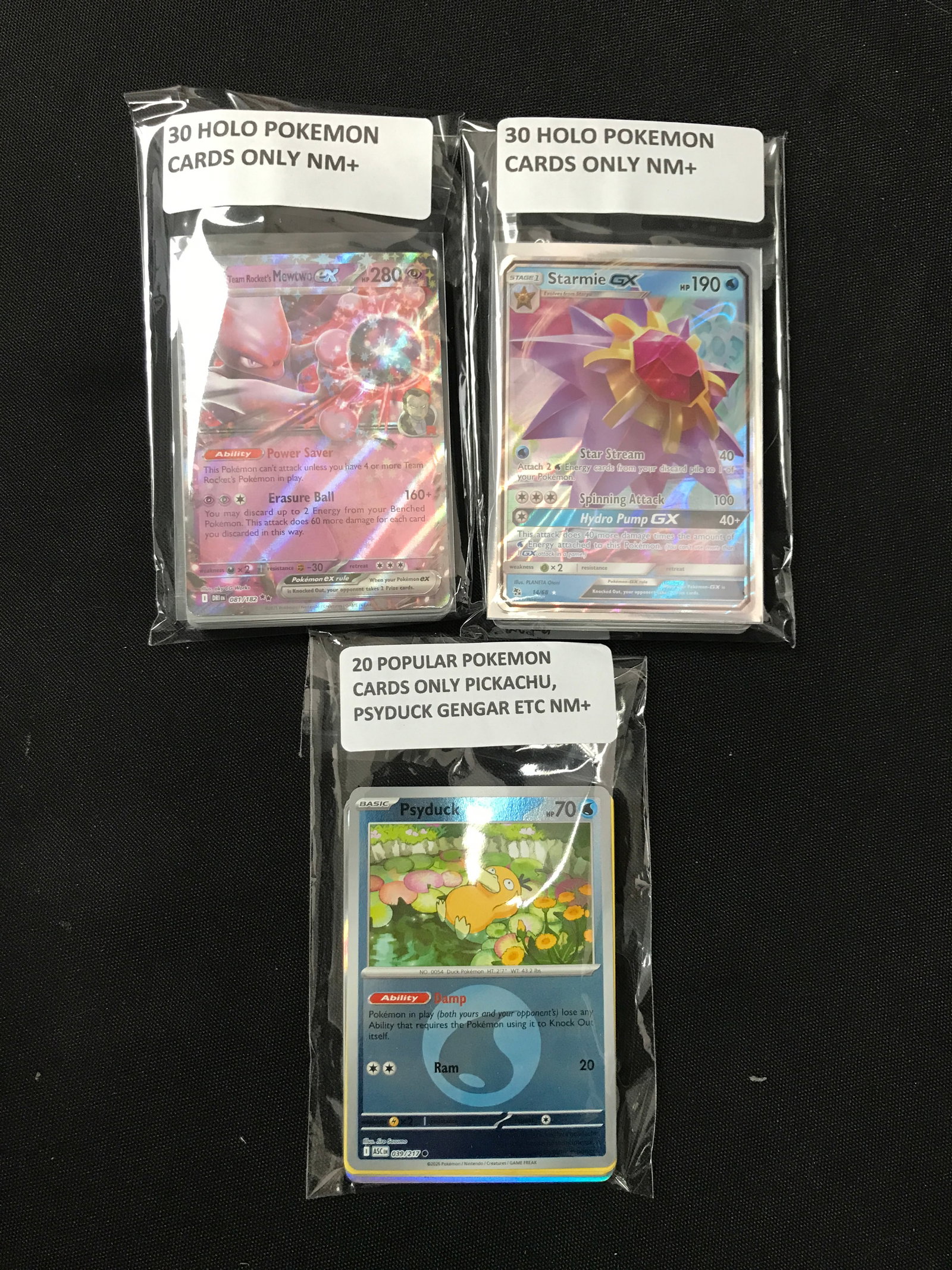 LOT OF 80 POKEMON TCG HOLO TRADING CARDS - INCLUDING 60 HOLO CARDS (1 of 1)