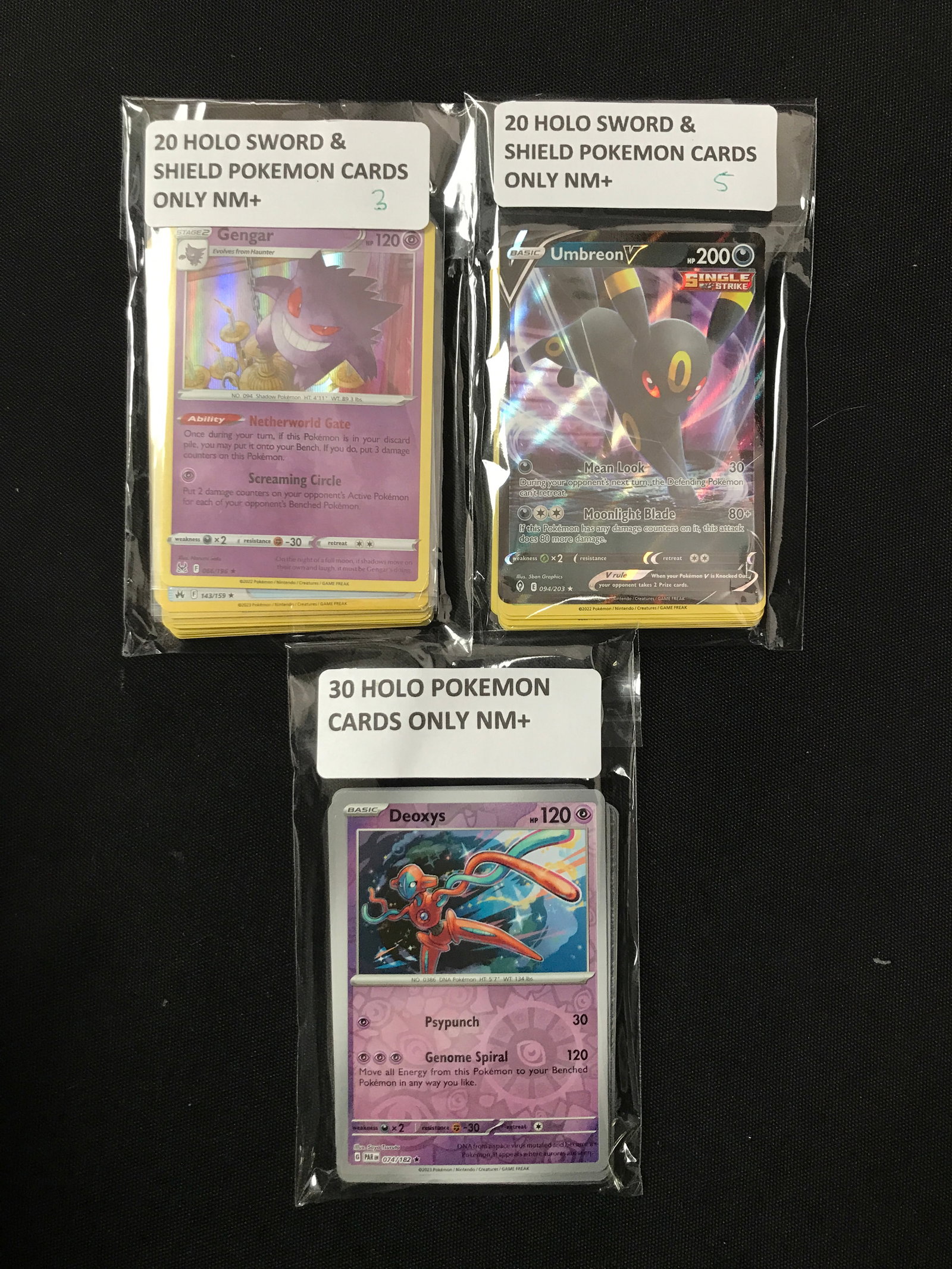 LOT OF 70 POKEMON TCG HOLO TRADING CARDS (1 of 1)