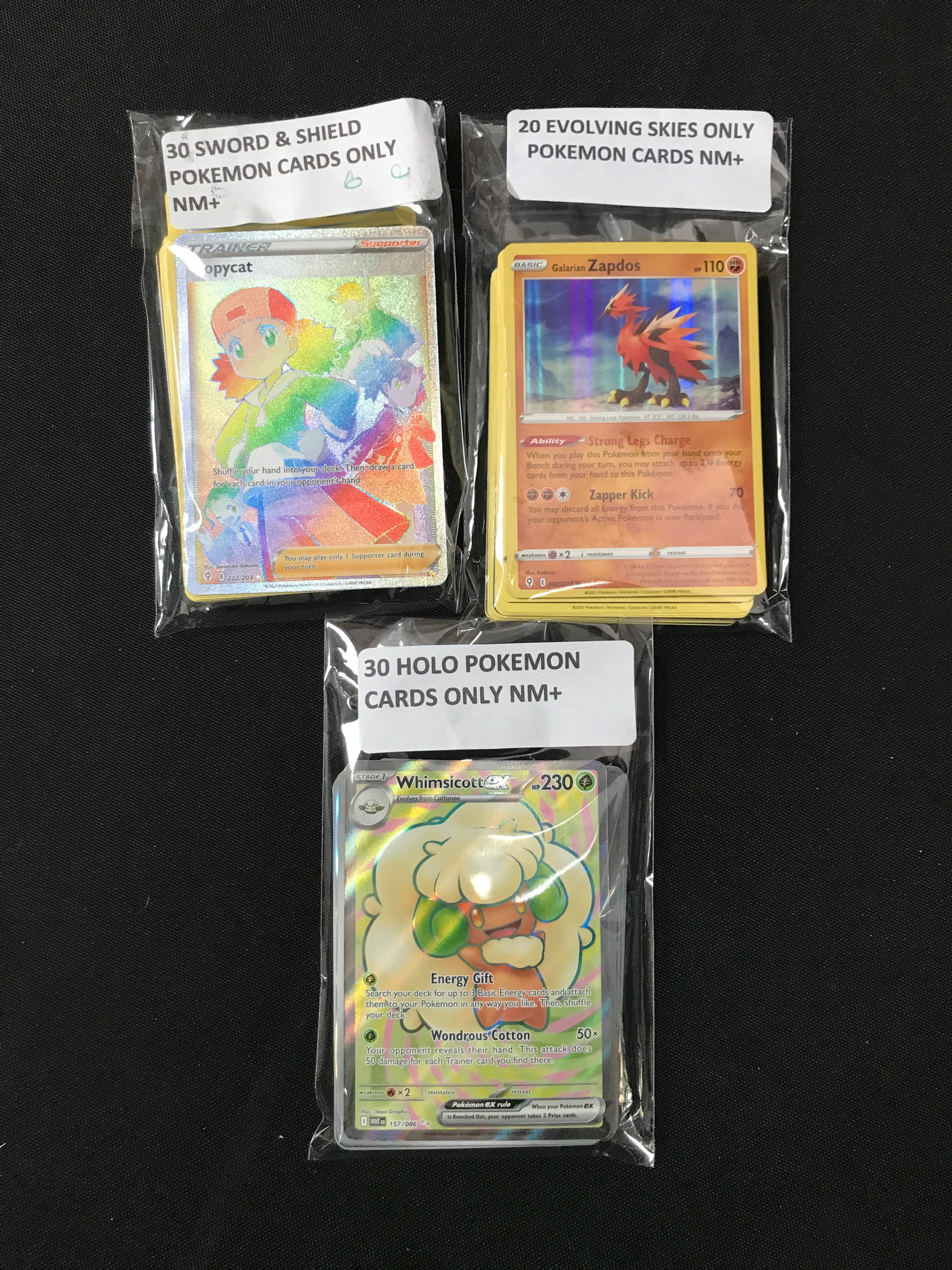LOT OF 90 POKEMON TCG TRADING CARDS: Prices are in Canadian dollars