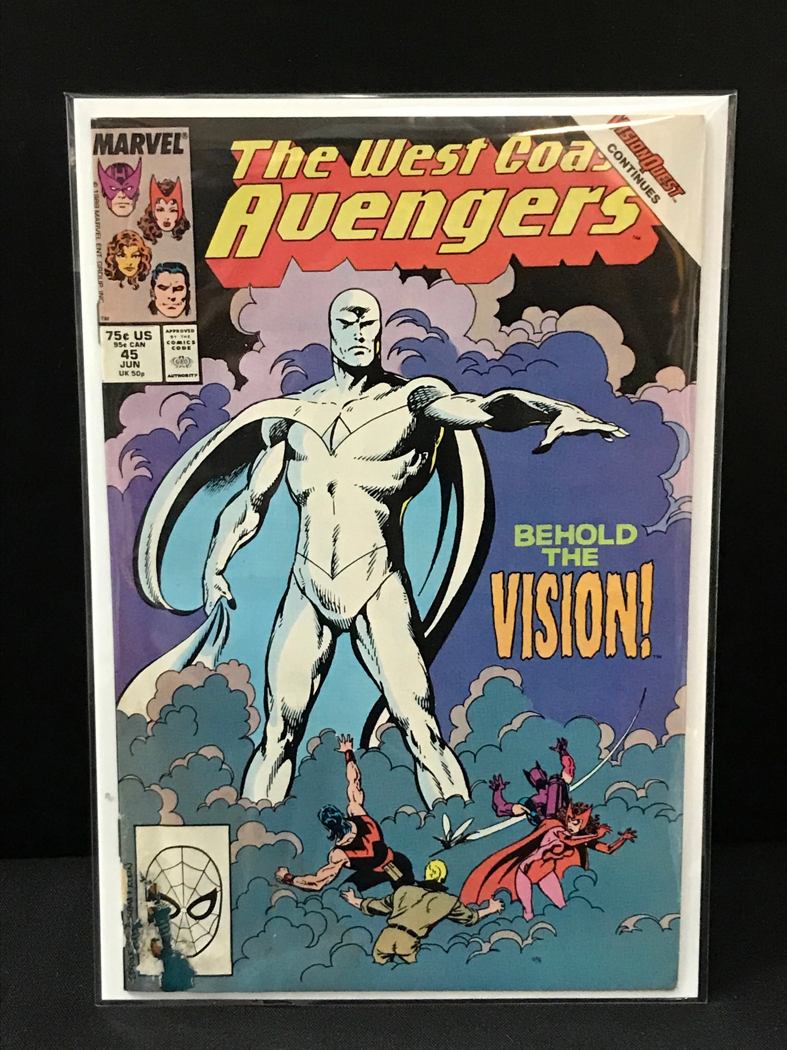 THE WEST COAST AVENGERS #45 - MARVEL COMICS (1 of 1)