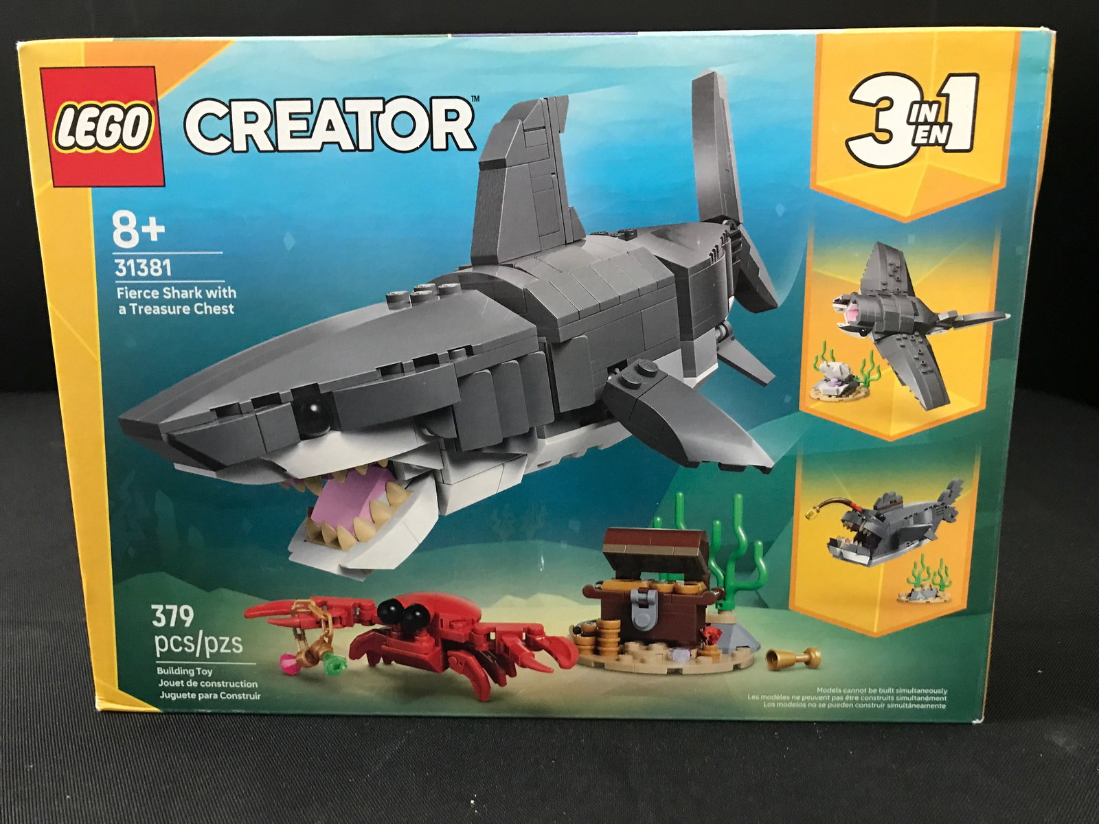 LEGO CREATOR #31381 FIERCE SHARK WITH TREASURE CHEST SEALED IN ORIGINAL PACKAGING: Prices are in Canadian dollars