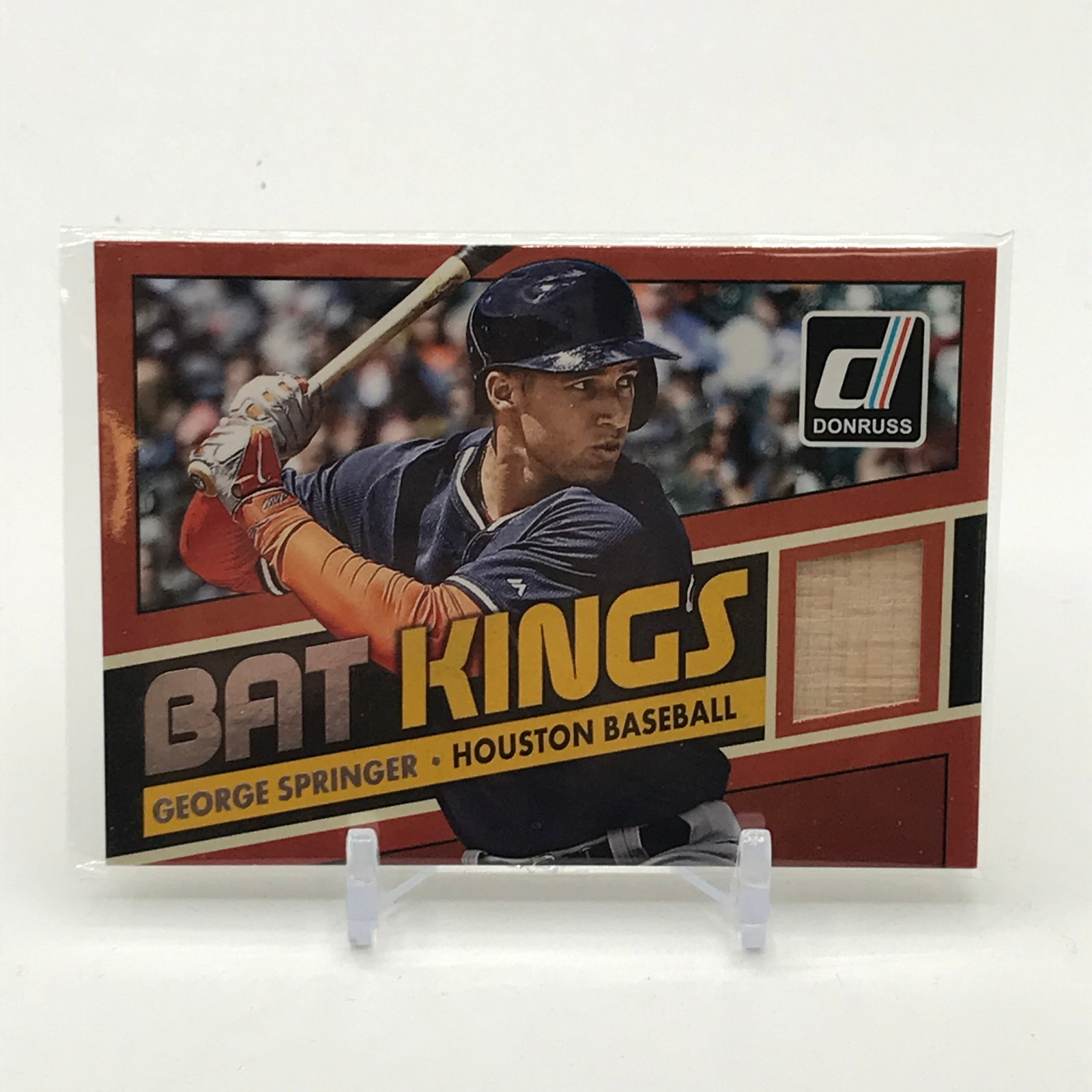 2015 PANINI DONRUSS BASEBALL GEORGE SPRINGER GAME USED MATERIAL TRADING CARD: Prices are in Canadian dollars