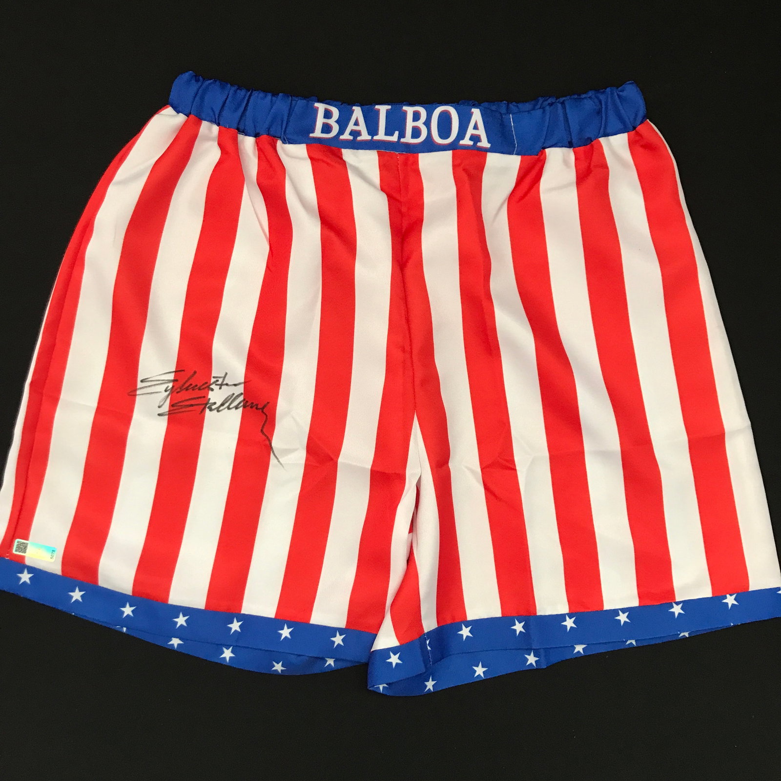 SYLVESTER STALLONE SIGNED ROCKY SHORTS - KB COA (1 of 2)