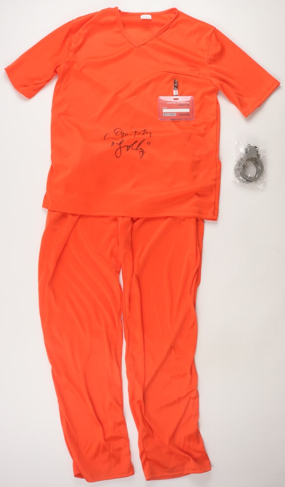 LORI PETTY SIGNED ORANGE IS THE NEW BLACK PRISON UNIFORM (SCHWARTZ COA) (1 of 3)