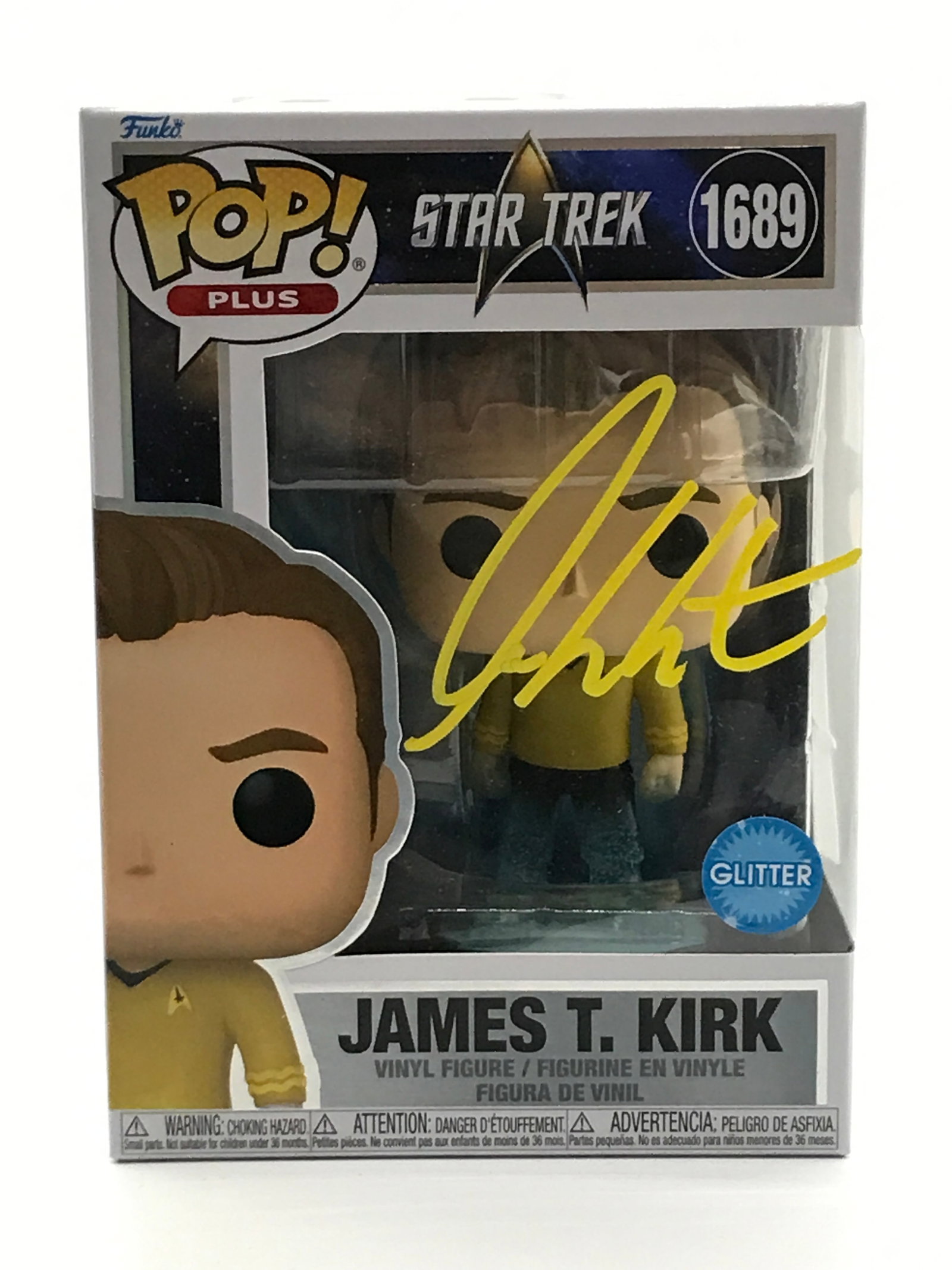 WILLIAM SHATNER SIGNED CAPTAIN KIRK FUNKO POP - WWOC COA (1 of 2)