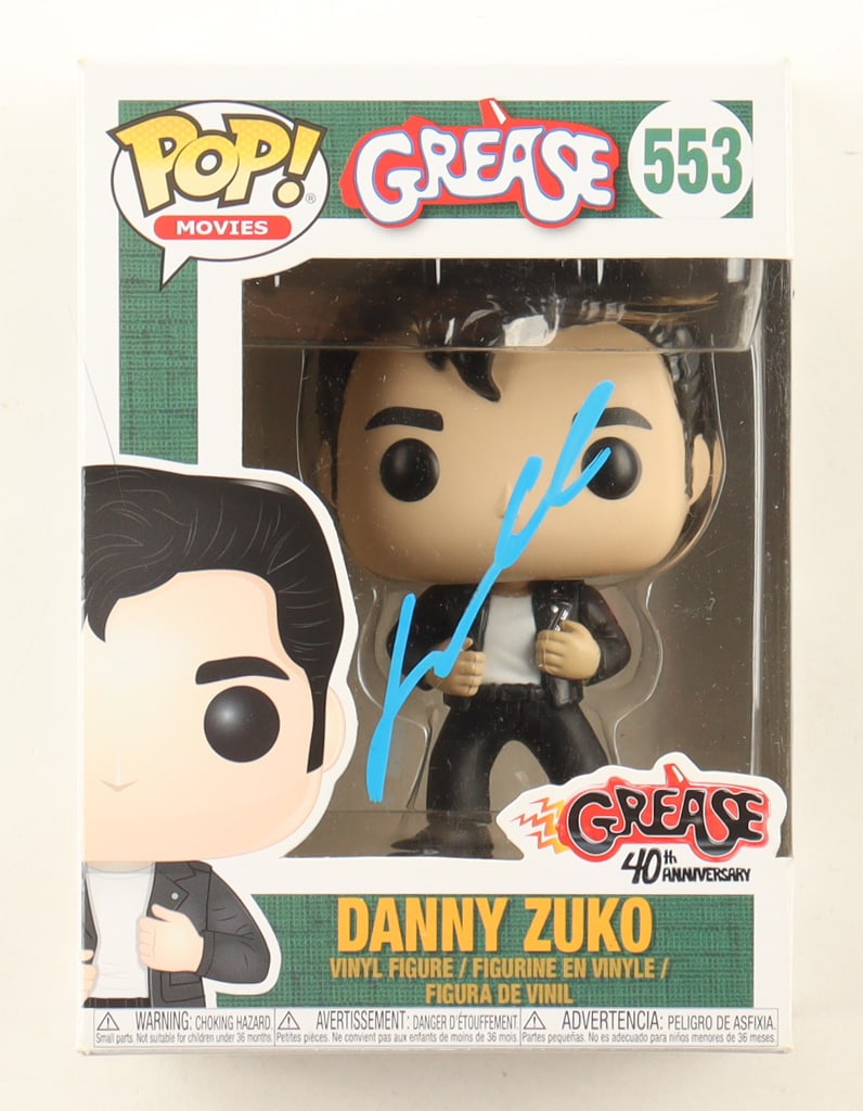 JOHN TRAVOLTA SIGNED DANNY ZUKO FUNKO POP - BECKETT COA: Prices are in Canadian dollars