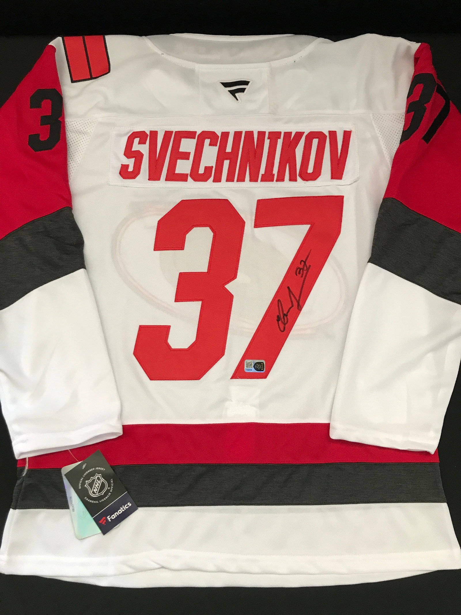 ANDREI SVECHNIKOV SIGNED CAROLINA HURRICANES SIGNED CUSTOM JERSEY - ELITE SPORTS COA (1 of 3)