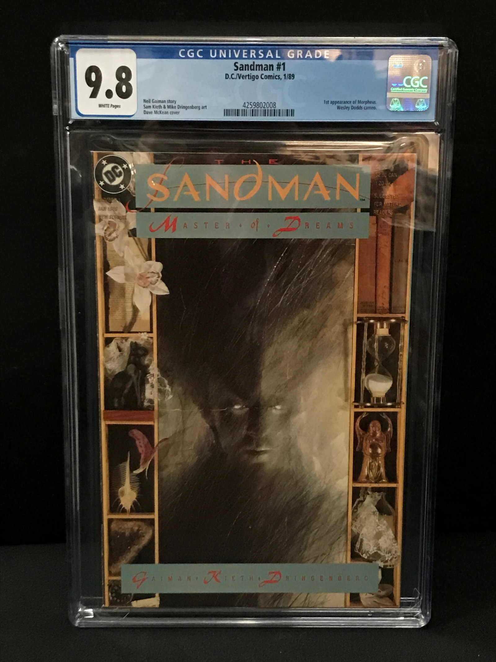 SANDMAN #1 BY DC/VERTIGO COMICS - CGC GRADE 9.8 (1 of 1)