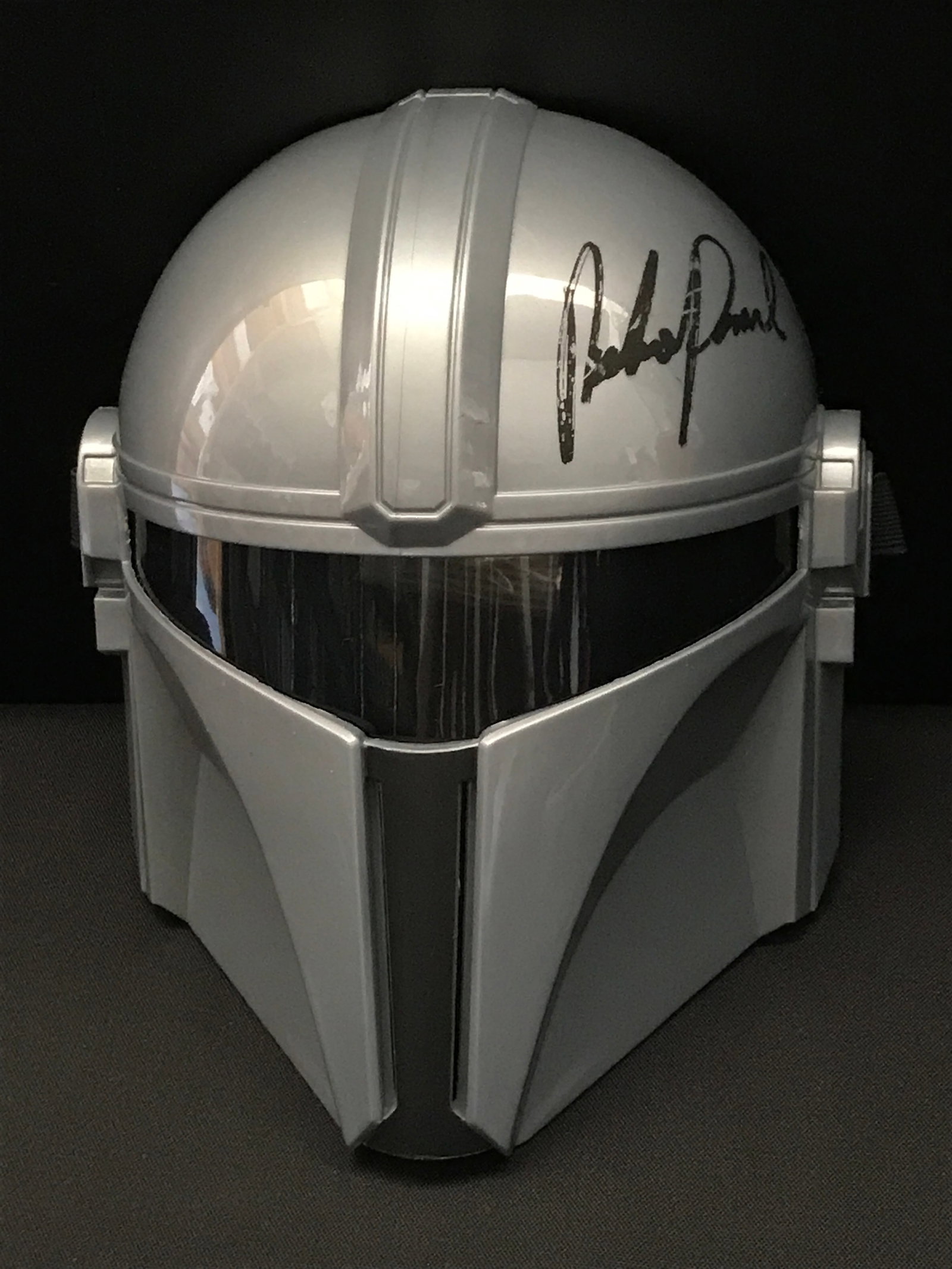 PEDRO PASCAL SIGNED MANDALORIAN MASK - KB COA: Prices are in Canadian dollars