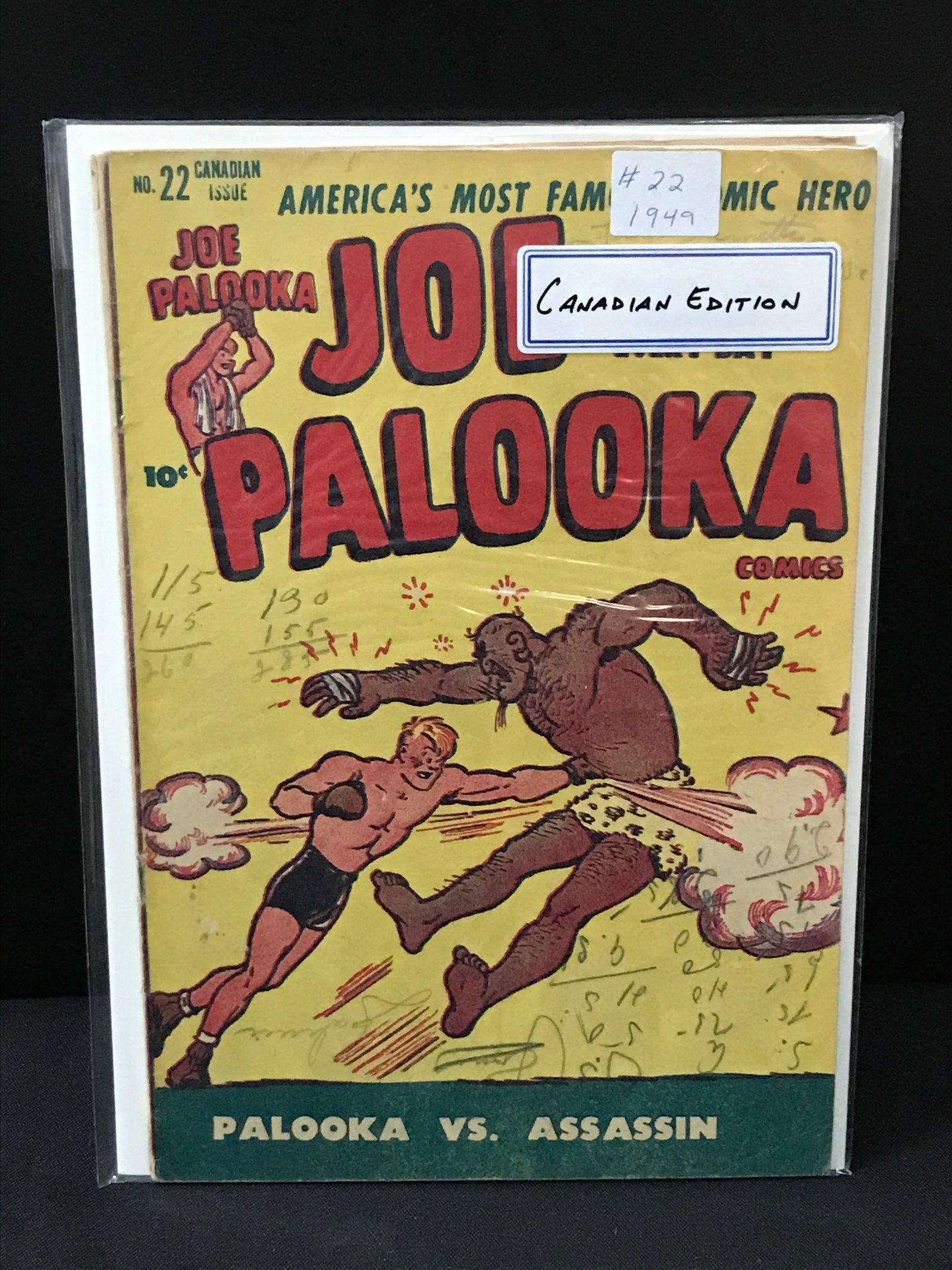 JOE PALOOKA #22 (1949) - CANADIAN EDITION: Prices are in Canadian dollars