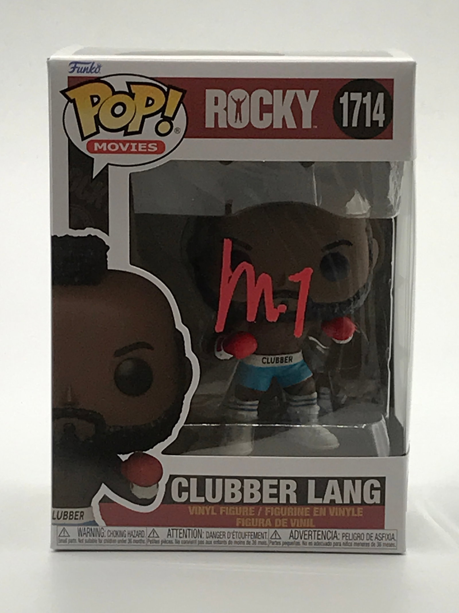 MR.T SIGNED CLUBBER LANG ROCKY FUNKO POP - WWOC COA (1 of 2)