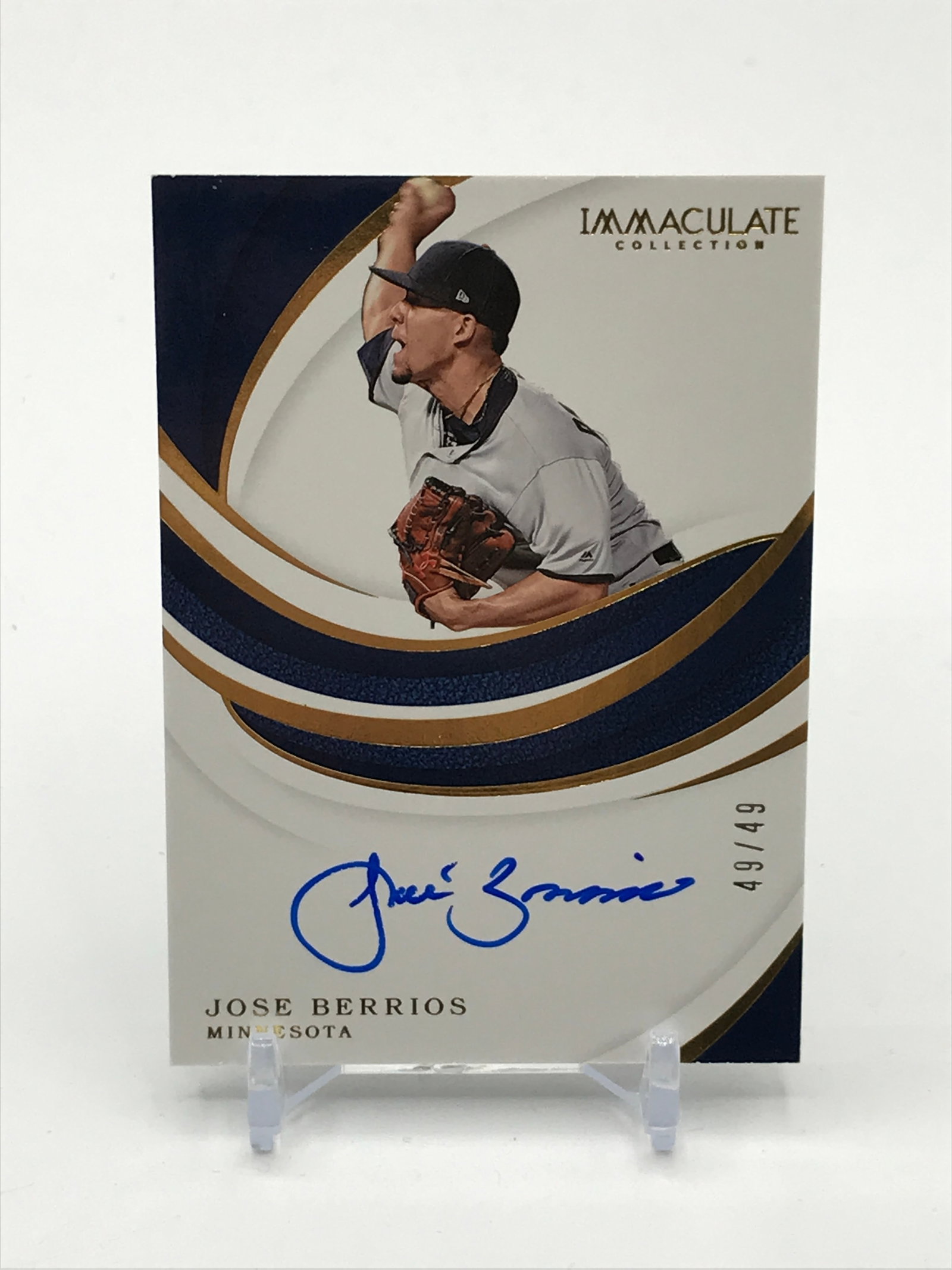 2019 PANINI IMMACULATE JOSE BERRIOS AUTOGRAPH 49/49: Prices are in Canadian dollars