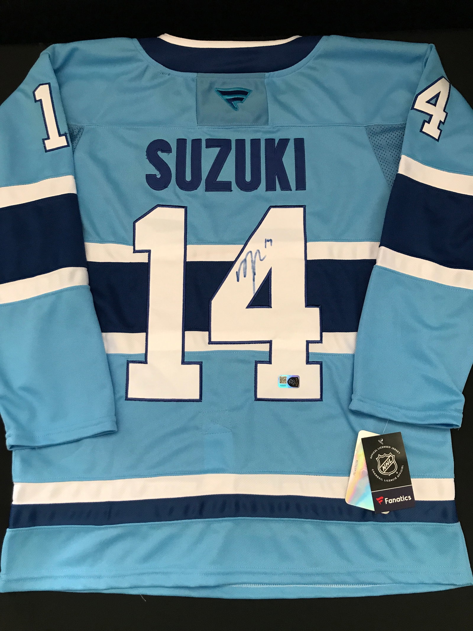 NICK SUZUKI SIGNED MONTREAL CANADIENS CUSTOM JERSEY - ELITE SPORTS COA: Prices are in Canadian dollars