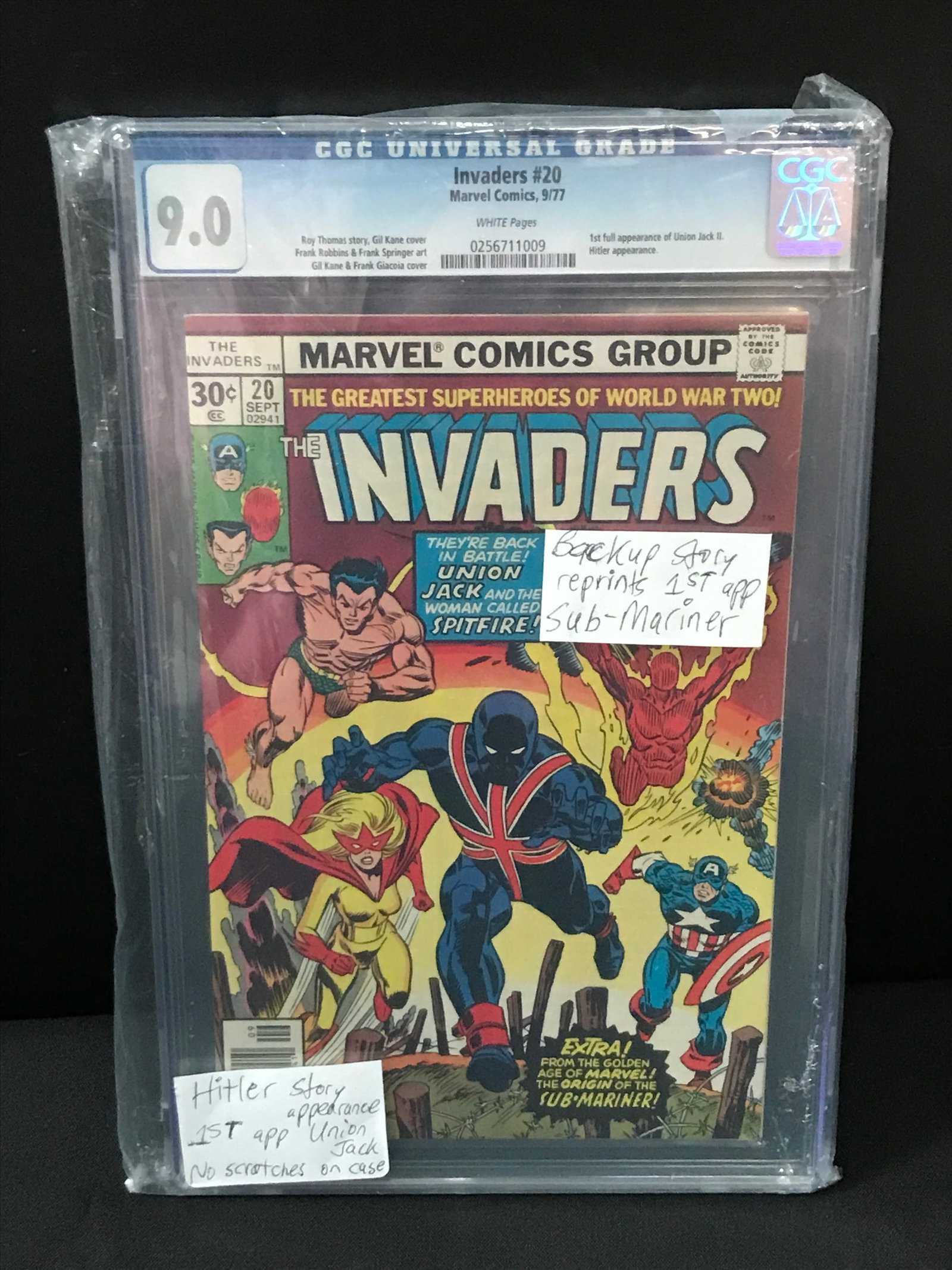 INVADERS #20 BY MARVEL COMICS - CGC GRADE 9 (1 of 1)