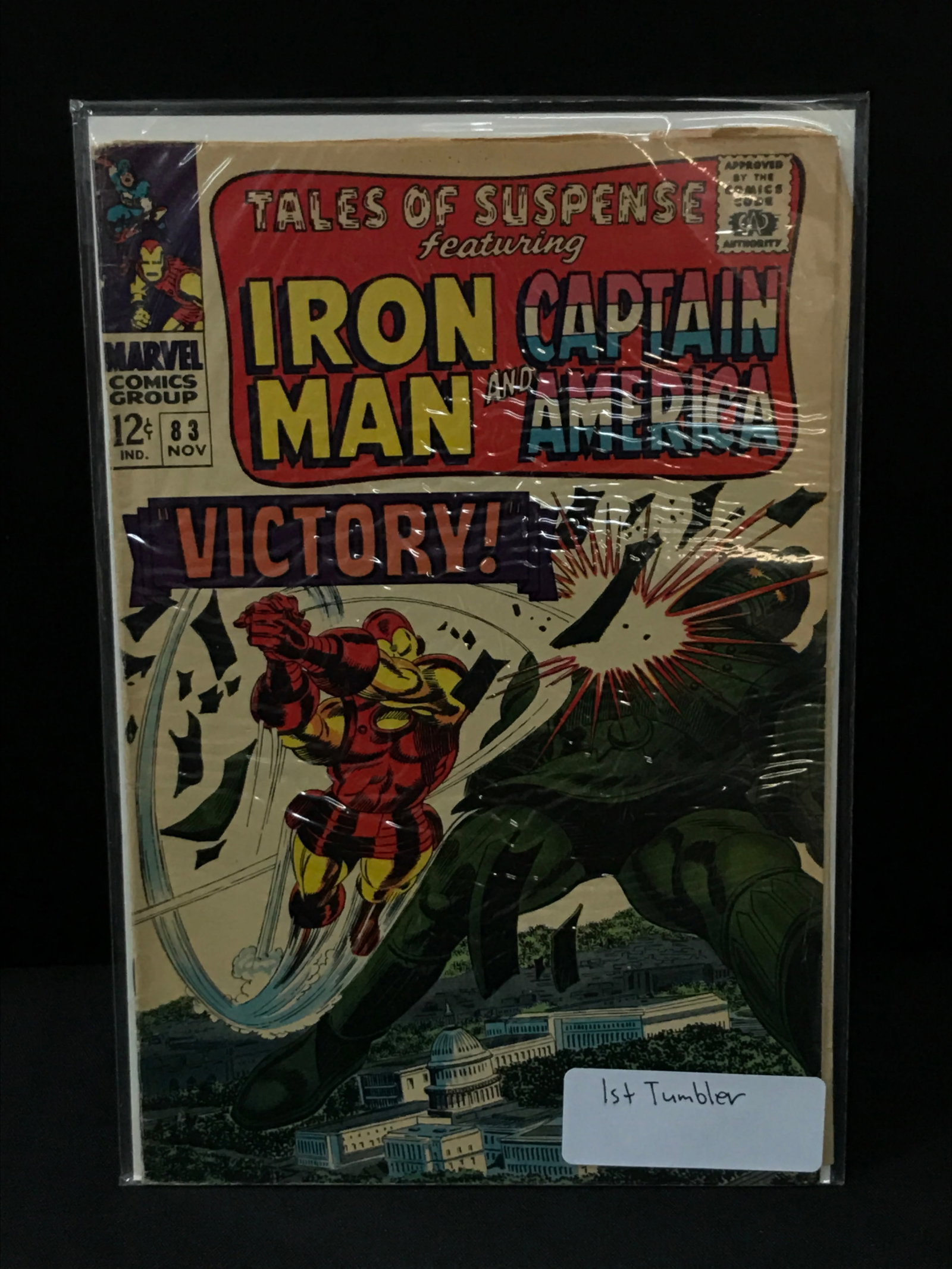 TALES OF SUSPENSE #83 1ST TUMBLER - MARVEL COMICS: Prices are in Canadian dollars