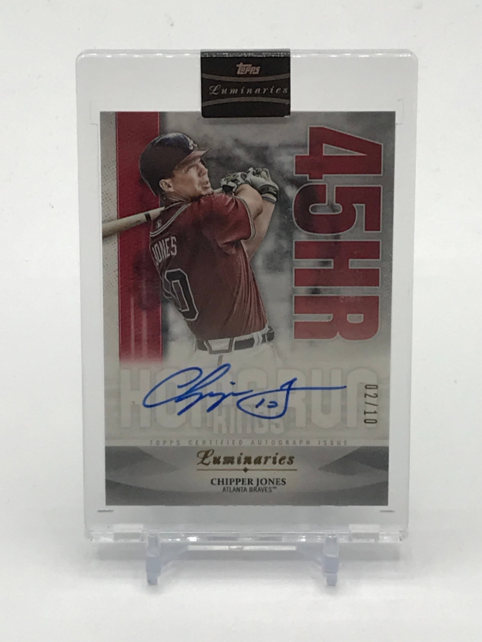 2019 TOPPS LUMINARIES BASEBALL CHIPPER JONES SIGNED TRADING CARD 02/10: Prices are in Canadian dollars