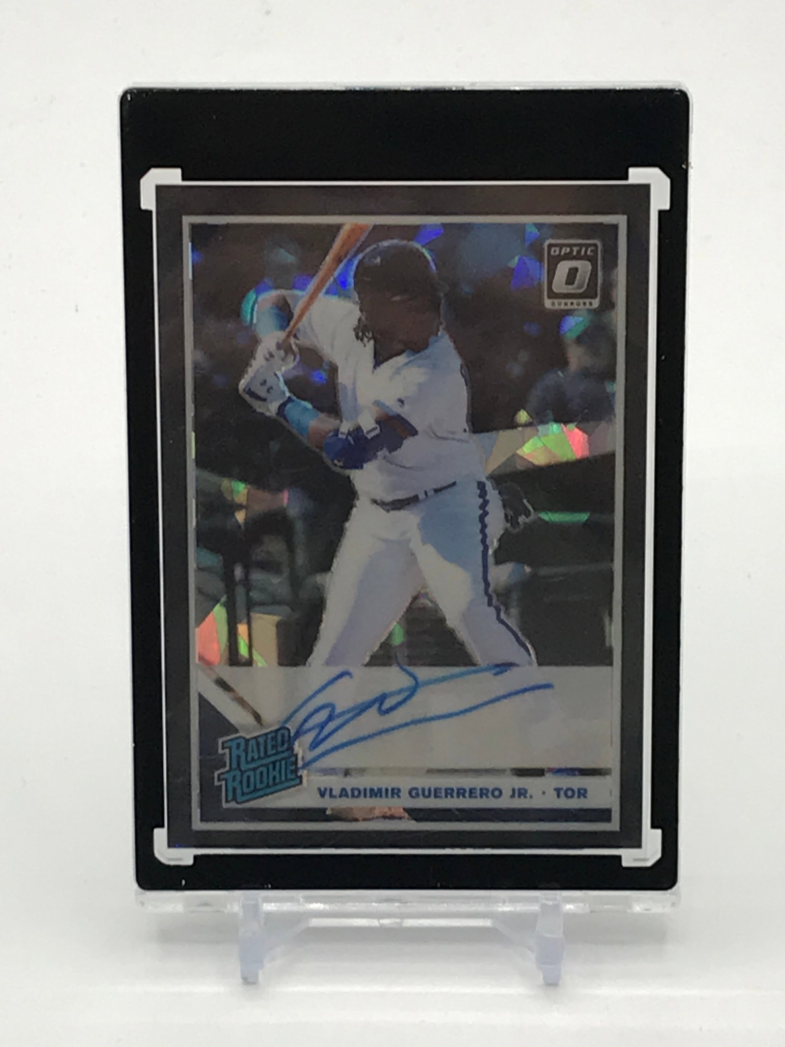 2019 PANINI DONRUSS OPTIC BASEBALL VLADIMIR GUERRERO JR RATED ROOKIES SIGNED TRADING CARD 15/25: Prices are in Canadian dollars