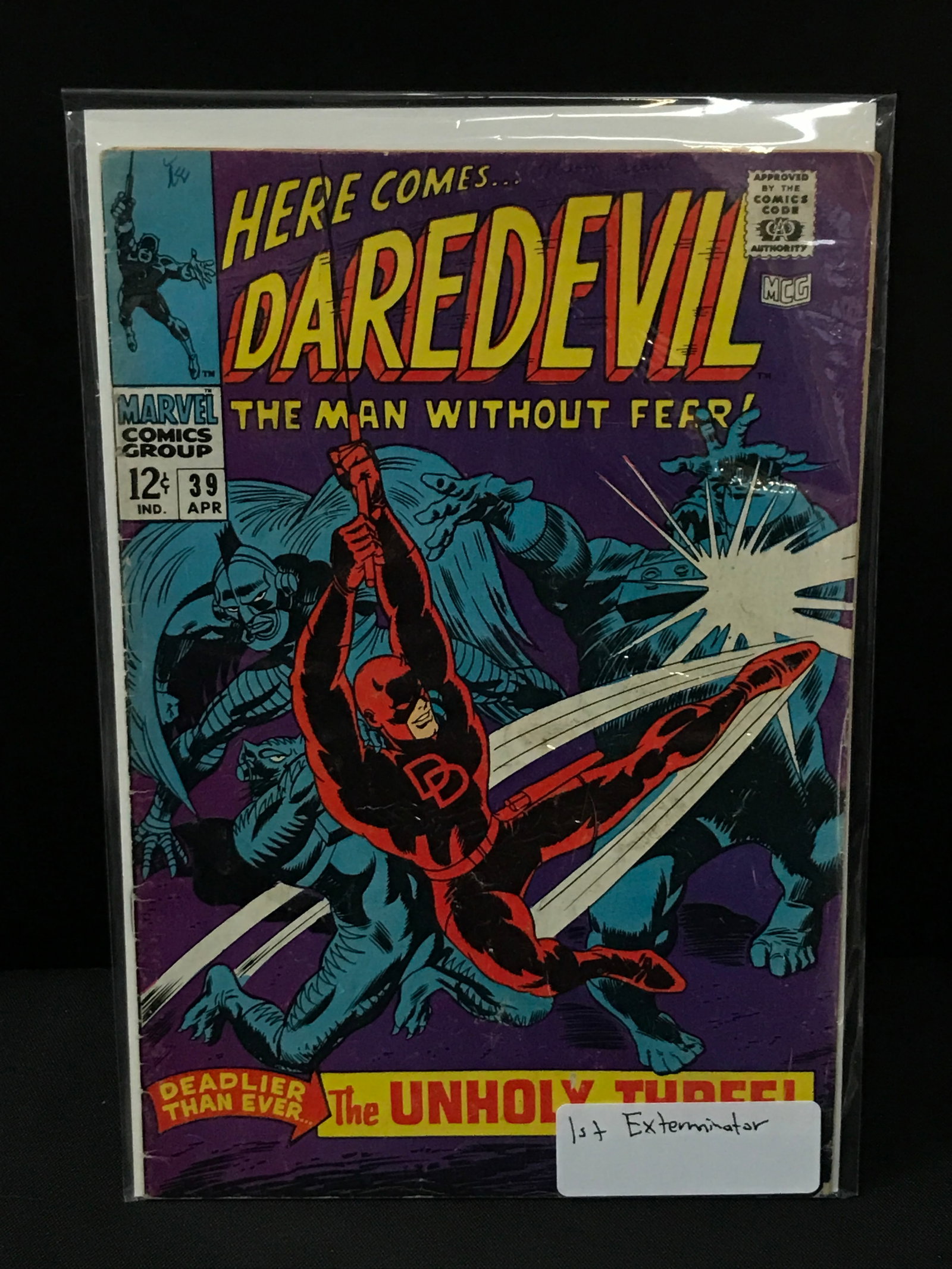 DAREDEVIL #39 1ST EXTERMINATOR - MARVEL COMICS (1 of 1)
