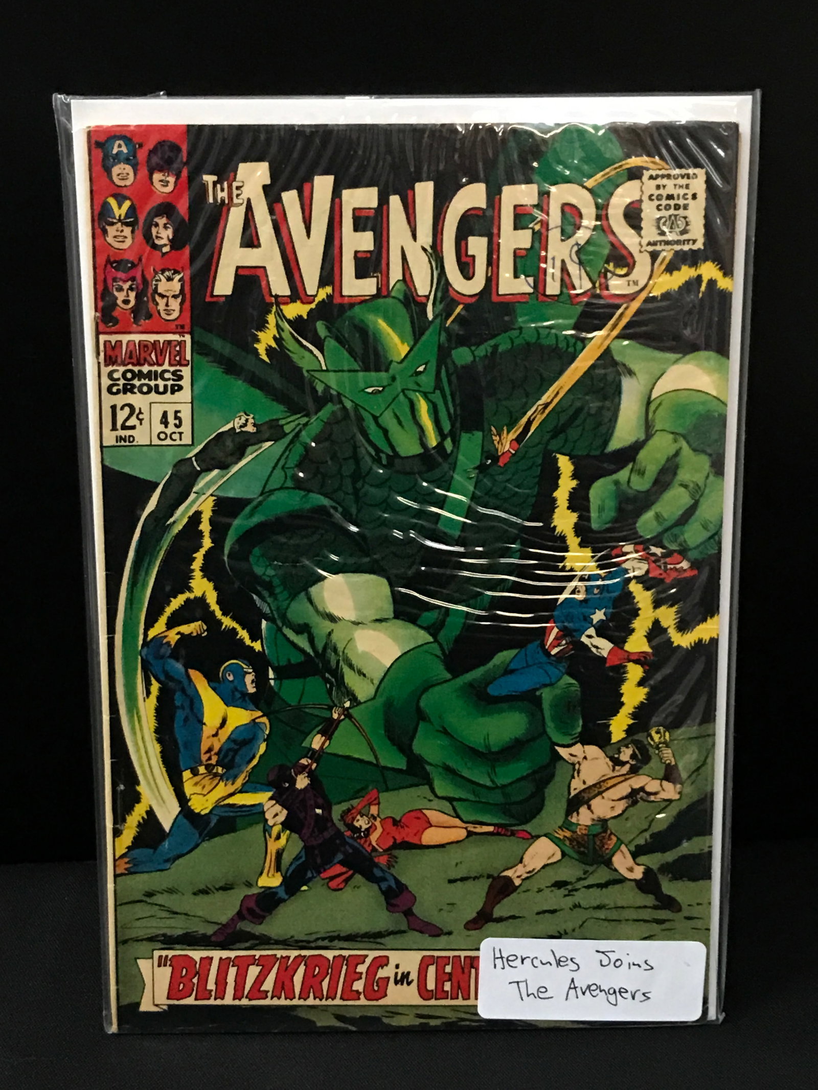 THE AVENGERS #45 HERCULES JOINS THE AVENGERS - MARVEL COMICS (1 of 1)