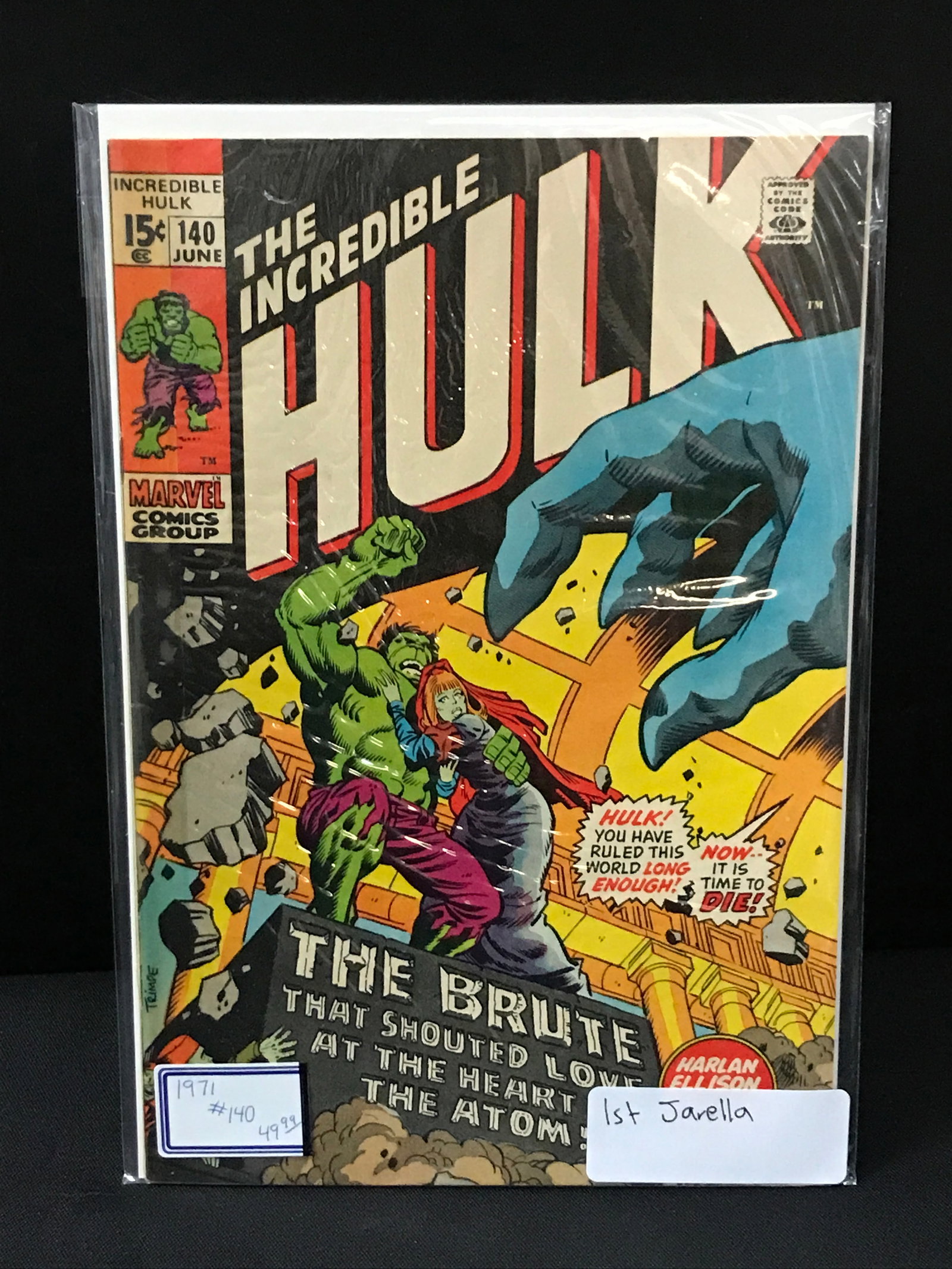 THE INCREDIBLE HULK #140 1ST JARELLA - MARVEL COMICS: Prices are in Canadian dollars