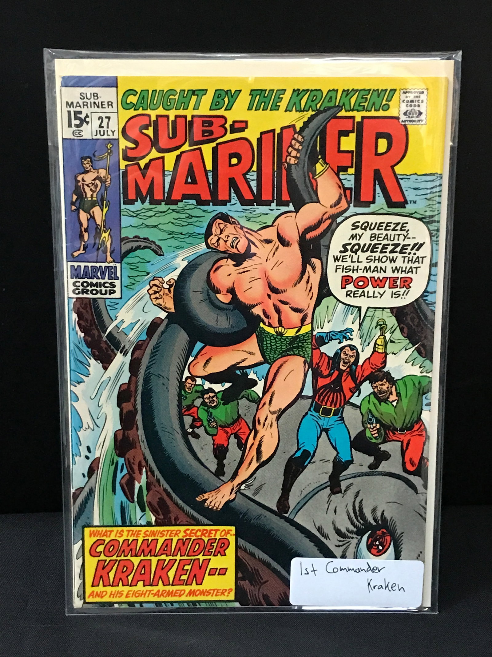 SUBMARINER #27 1ST COMMANDER KRAKEN - MARVEL COMICS: Prices are in Canadian dollars