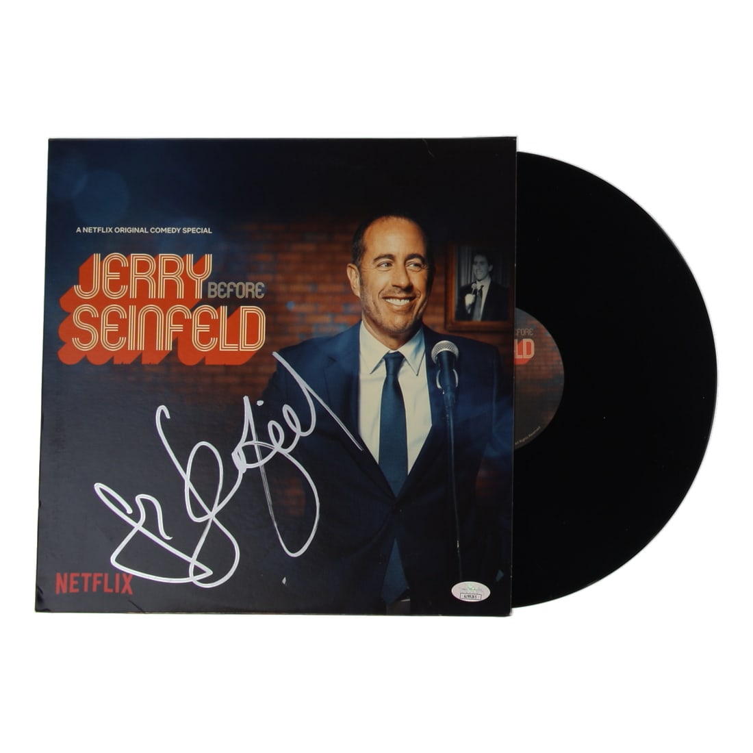 JERRY SEINFELD SIGNED RECORD SLEEVE - JSA COA: Prices are in Canadian dollars