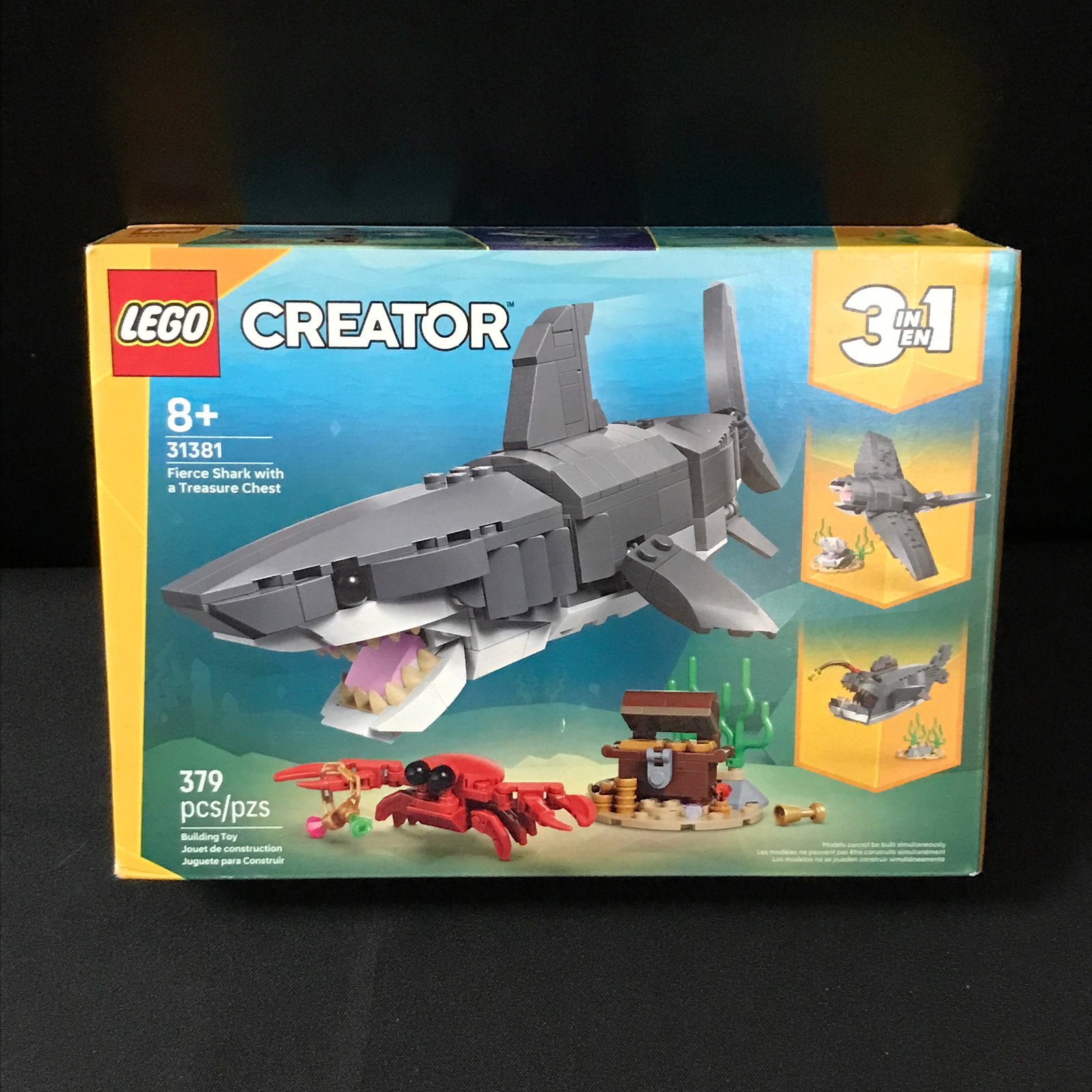 LEGO CREATOR #31381 FIERCE SHARK WITH A TREASURE CHEST SEALED IN ORIGINAL PACKAGING: Prices are in Canadian dollars