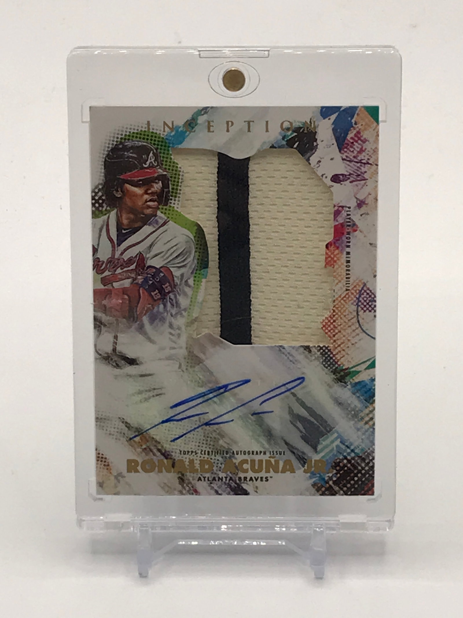 2020 TOPPS INCEPTION BASEBALL RONALD ACUNA SIGNED PATCH TRADING CARD 82/90: Prices are in Canadian dollars