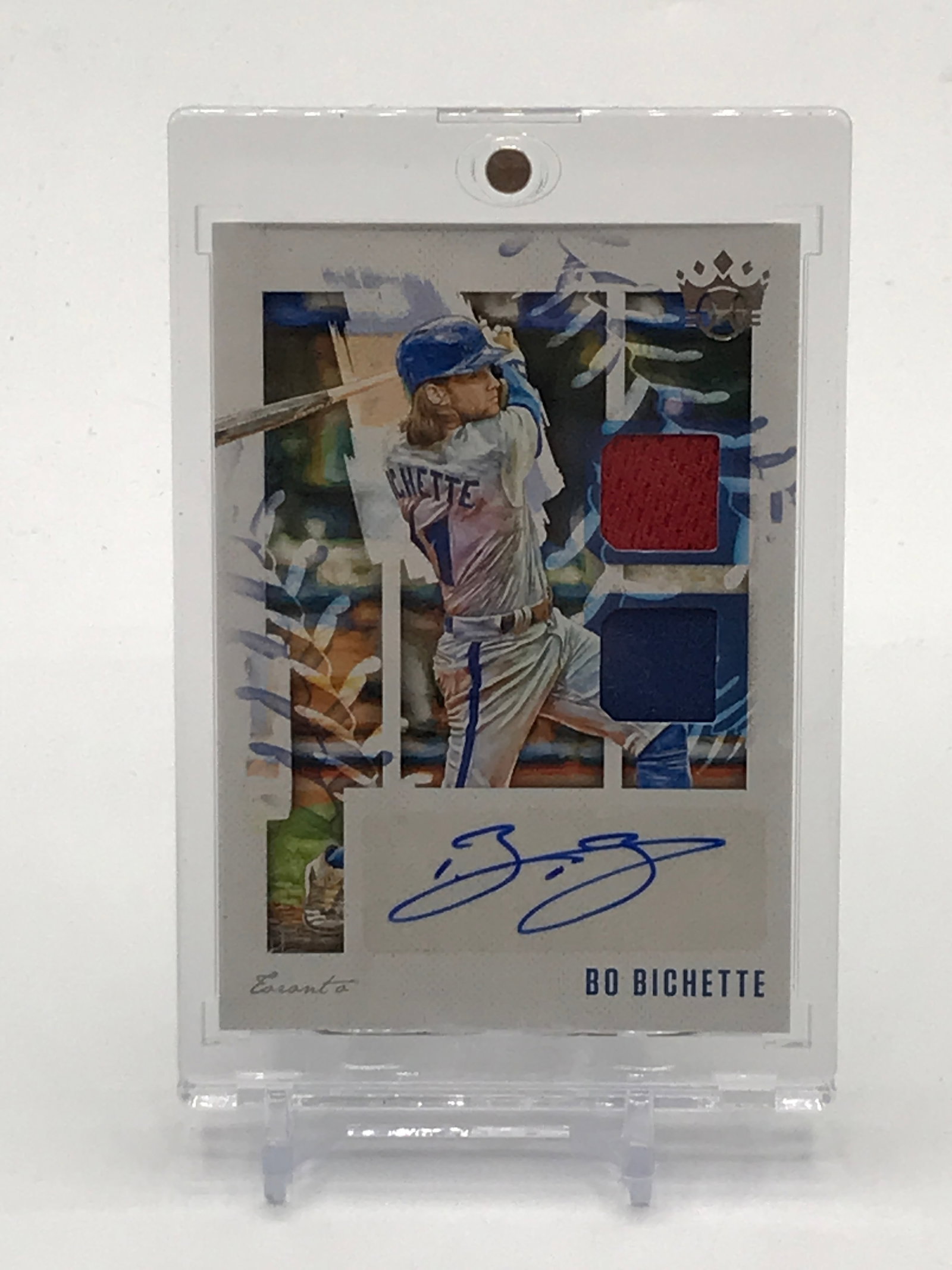 2020 PANINI DIAMOND KINGS BASEBALL BO BICHETTE SIGNED DUAL PATCH TRADING CARD: Prices are in Canadian dollars