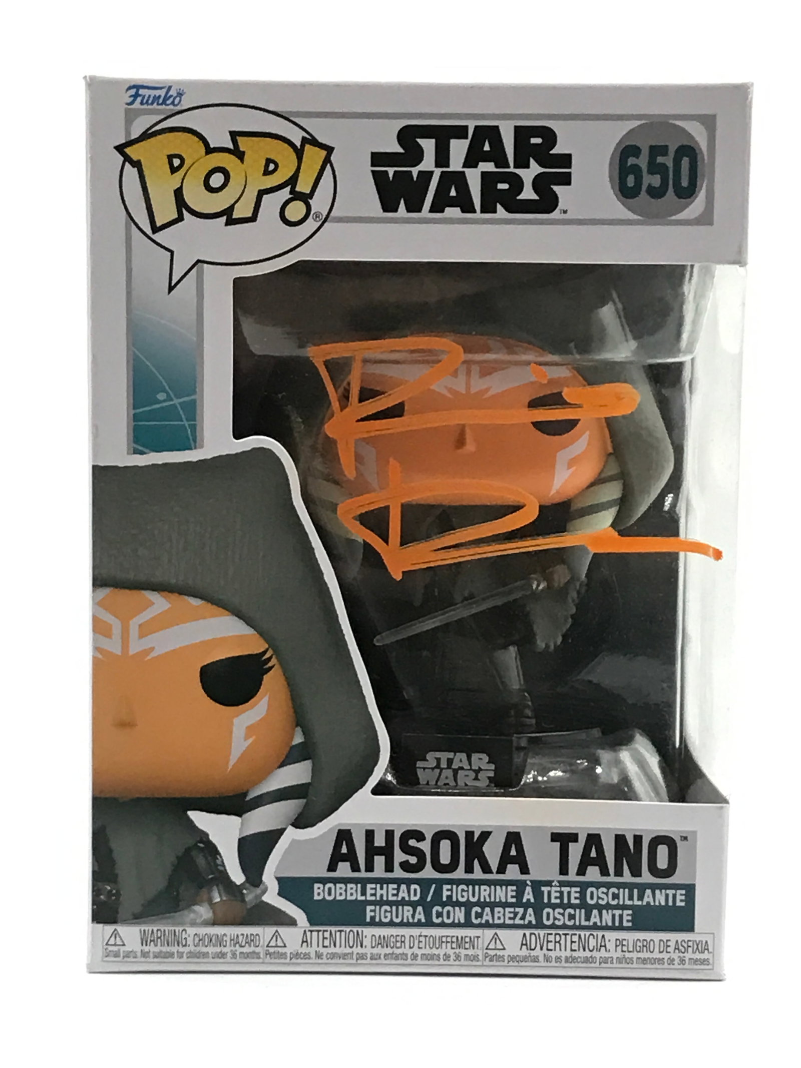 ROSARIO DAWSON SIGNED AHSOKA TANO STAR WARS FUNKO POP - KB COA (1 of 2)