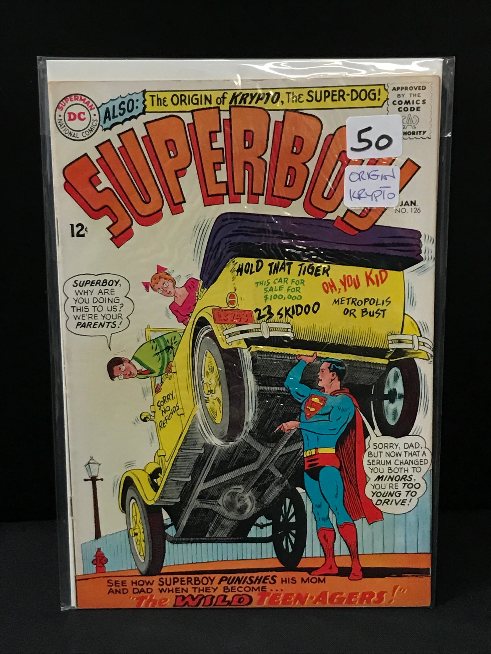 SUPERBOY #126 ORIGIN OF KRYPTO - DC COMICS: Prices are in Canadian dollars