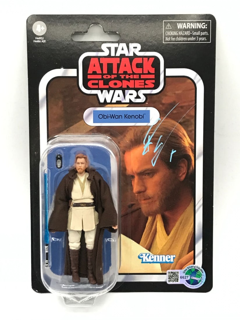 EWAN MCGREGOR SIGNED OBI-WAN KENOBI ACTION FIGURE - WWOC COA (1 of 1)