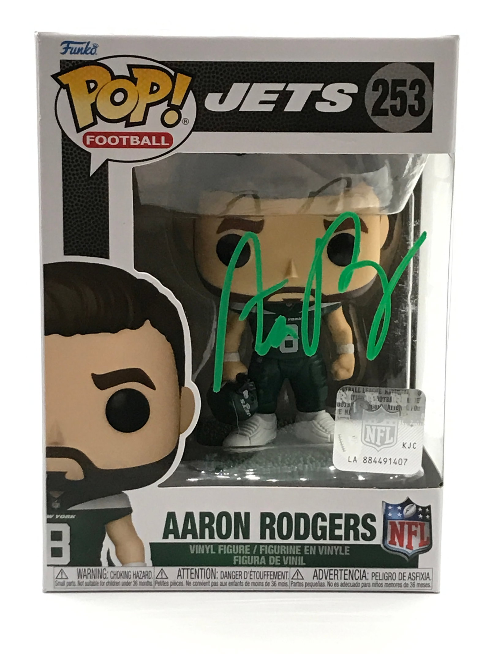AARON RODGERS SIGNED FUNKO POP - ACE COA: Prices are in Canadian dollars