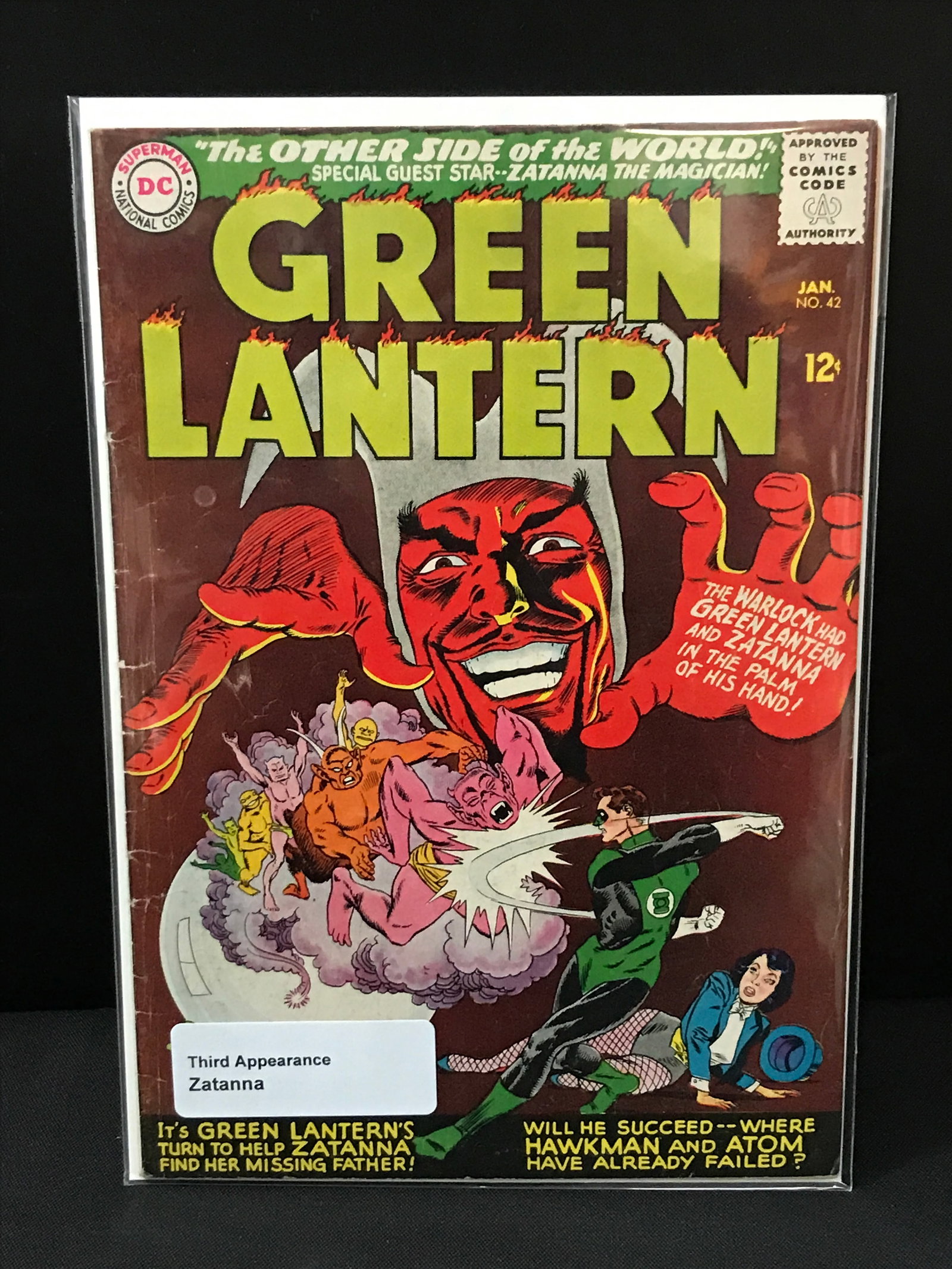 GREEN LANTERN #42 3RD APP ZATANNA - DC COMICS (1 of 1)