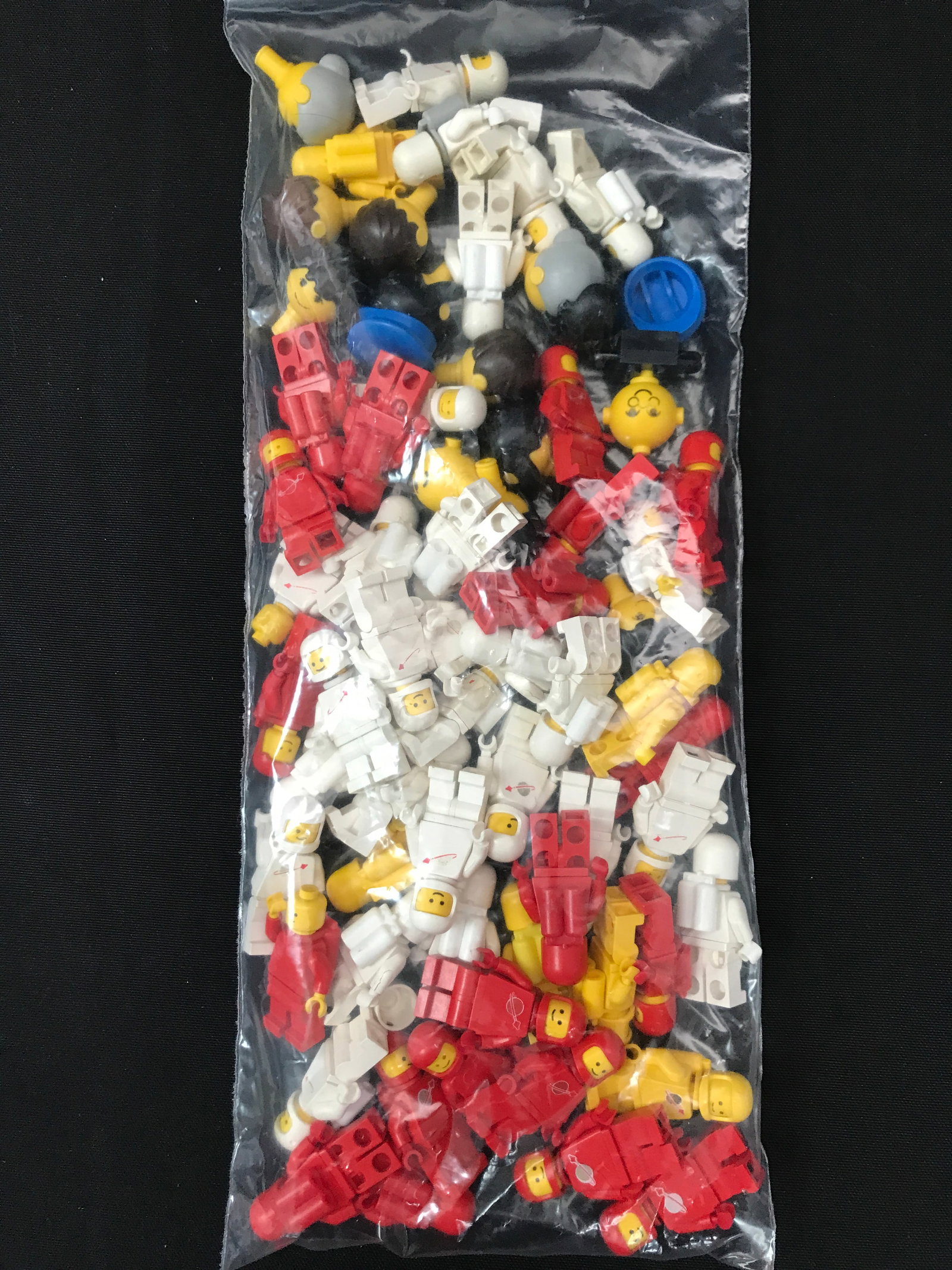 LOT OF 50 VINTAGE LEGO MINI FIGURES (1 of 1)