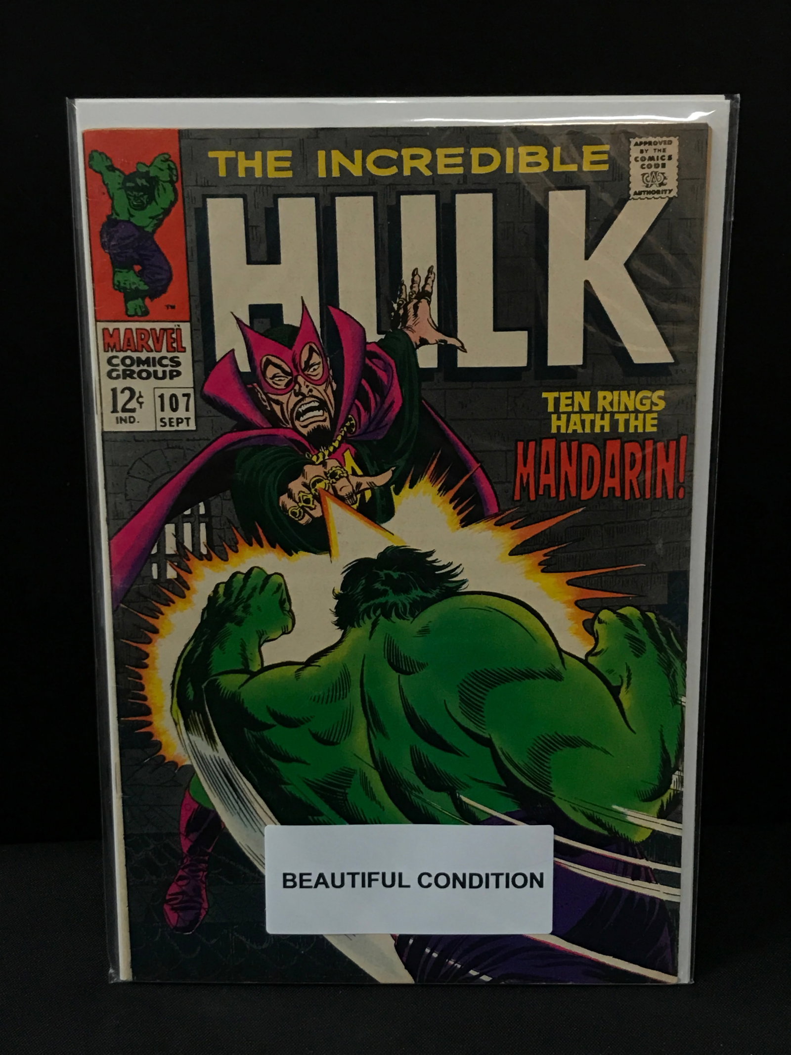 THE INCREDIBLE HULK #107 - MARVEL COMICS: Prices are in Canadian dollars