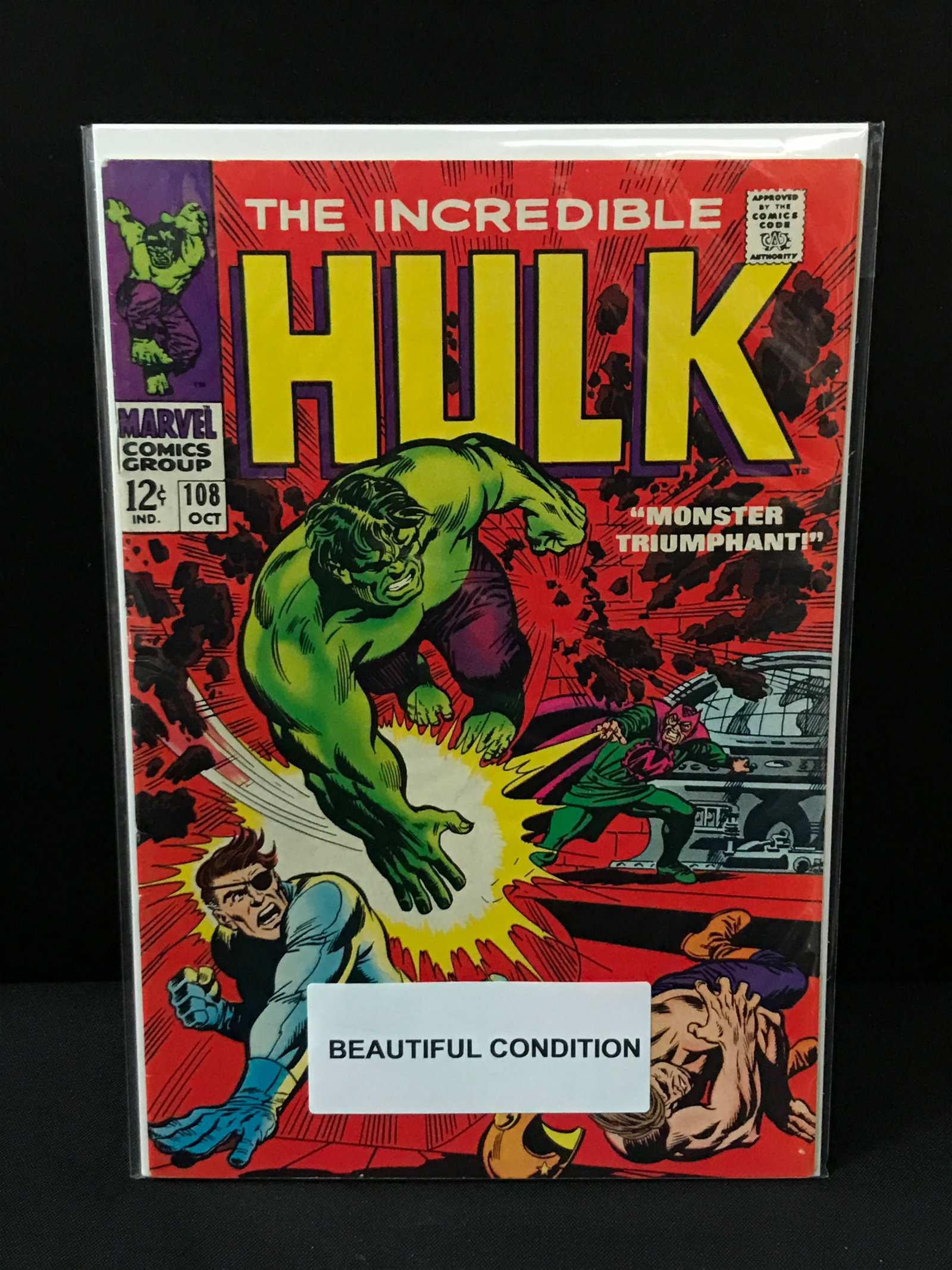 THE INCREDIBLE HULK #108 - MARVEL COMICS (1 of 1)