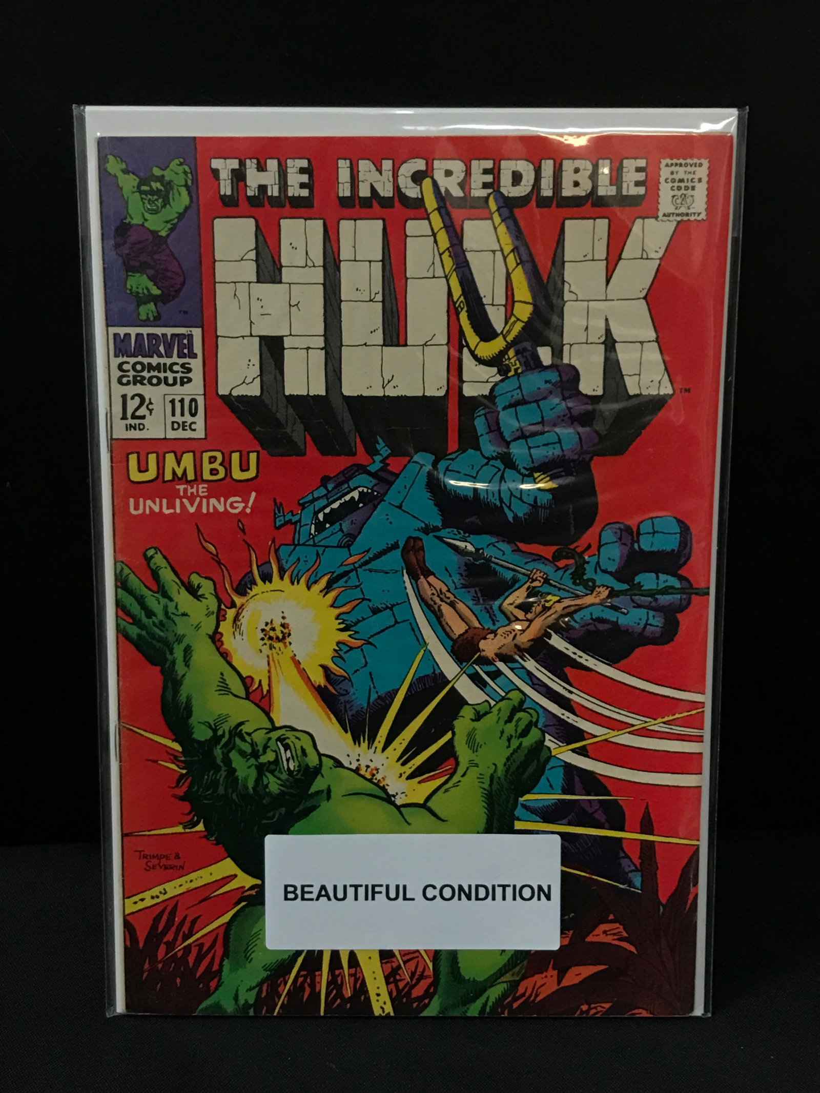 THE INCREDIBLE HULK #110 - MARVEL COMICS: Prices are in Canadian dollars