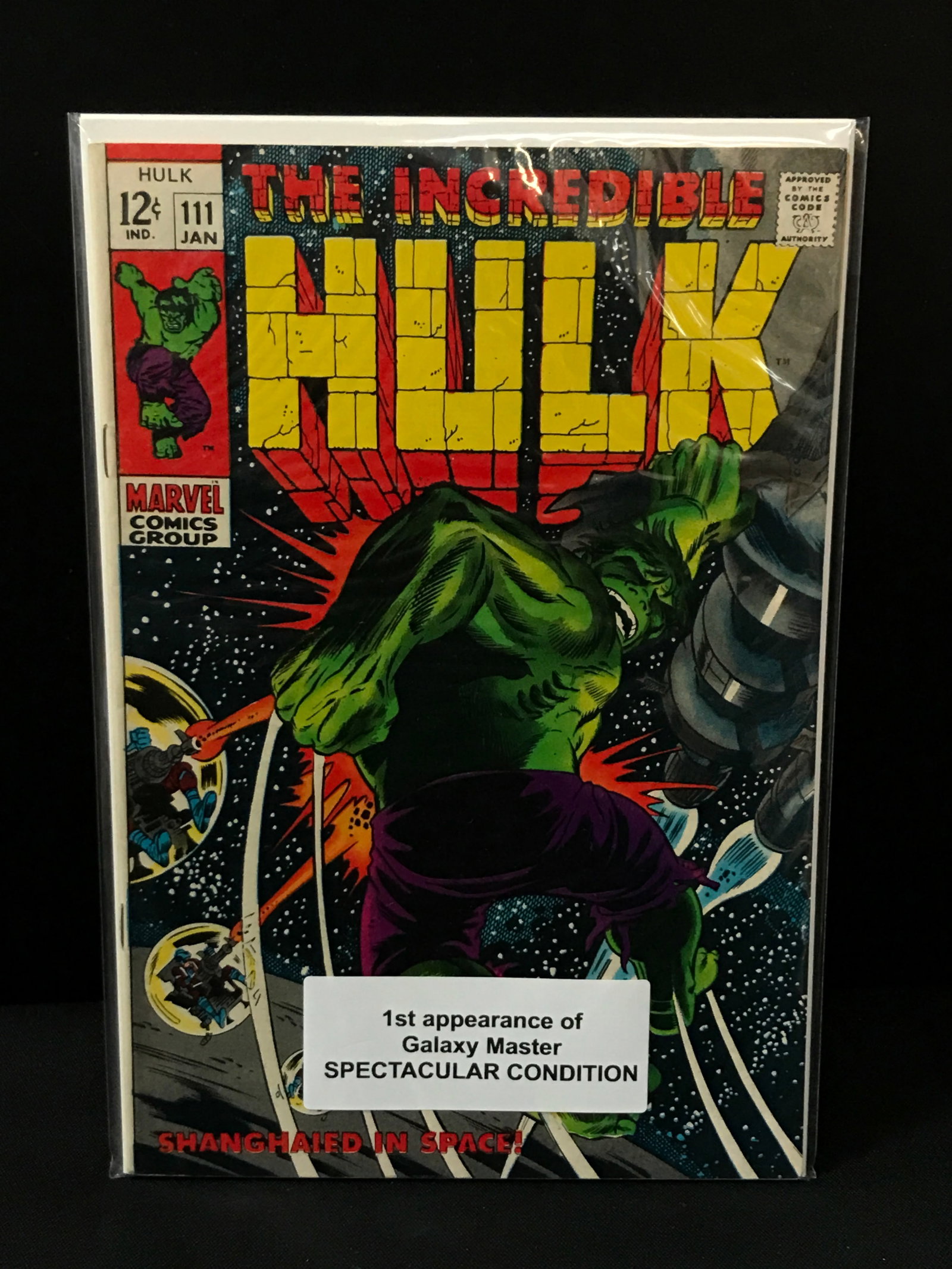 THE INCREDIBLE HULK #111 1ST APP GALAXY MASTER - MARVEL COMICS: Prices are in Canadian dollars