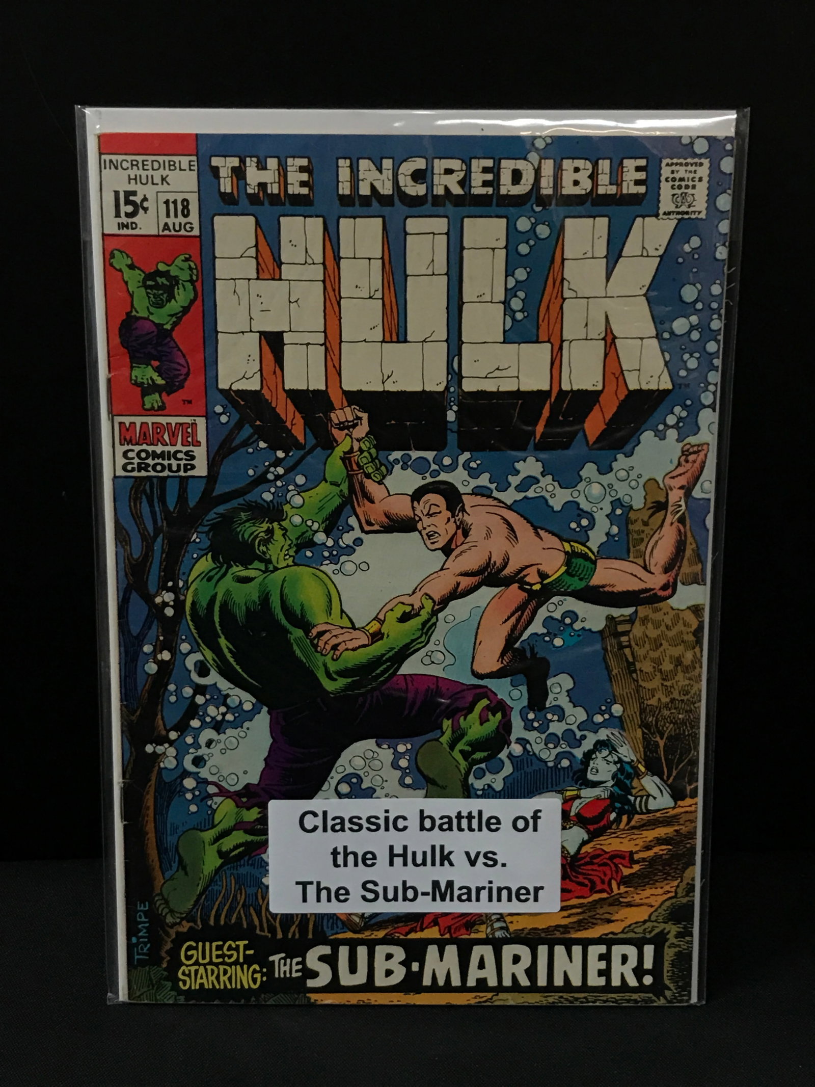 MARVEL COMICS NO.118 THE INCREDIBLE HULK: Prices are in Canadian dollars