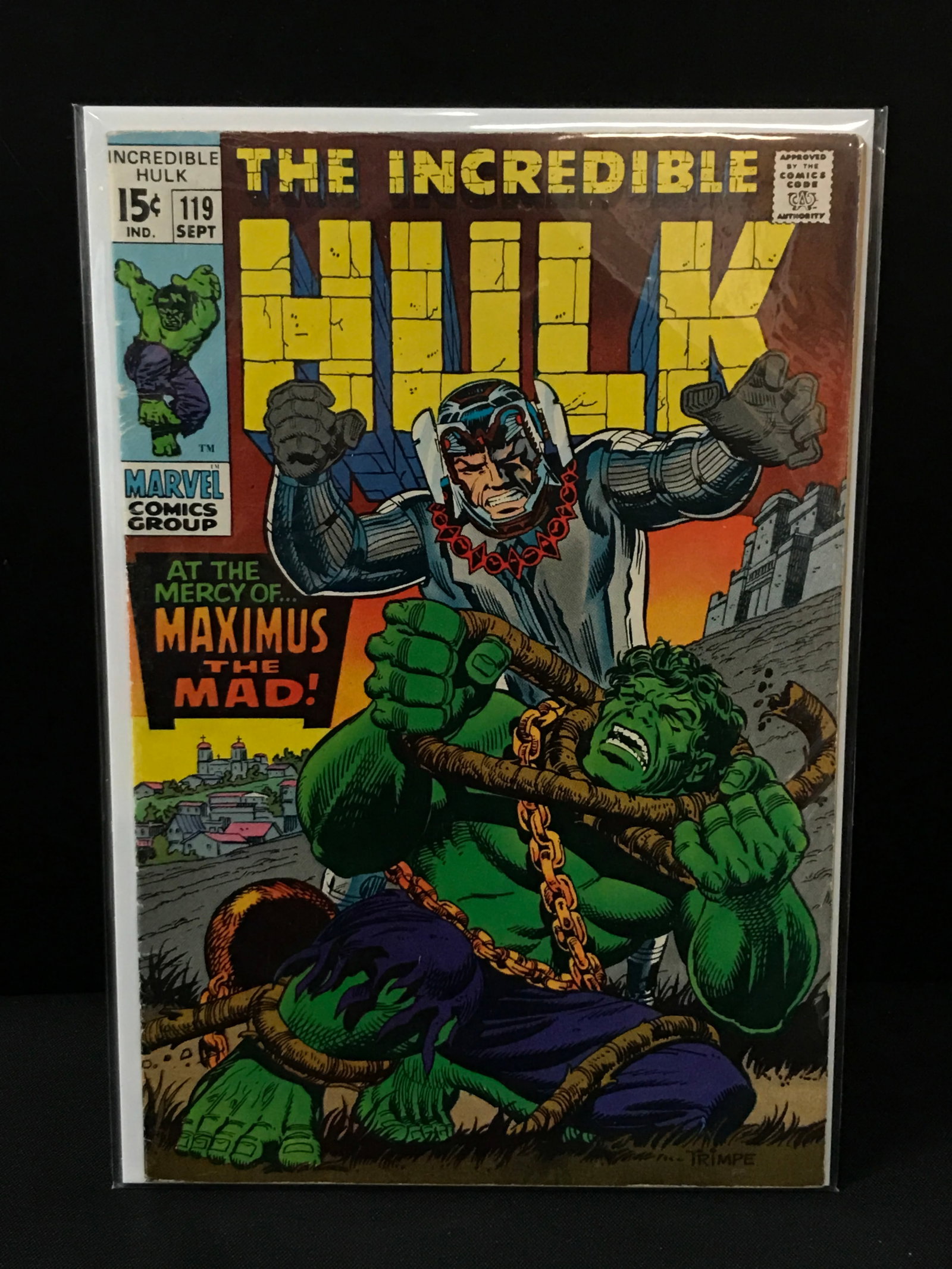 MARVEL COMICS NO.119 THE INCREDIBLE HULK: Prices are in Canadian dollars
