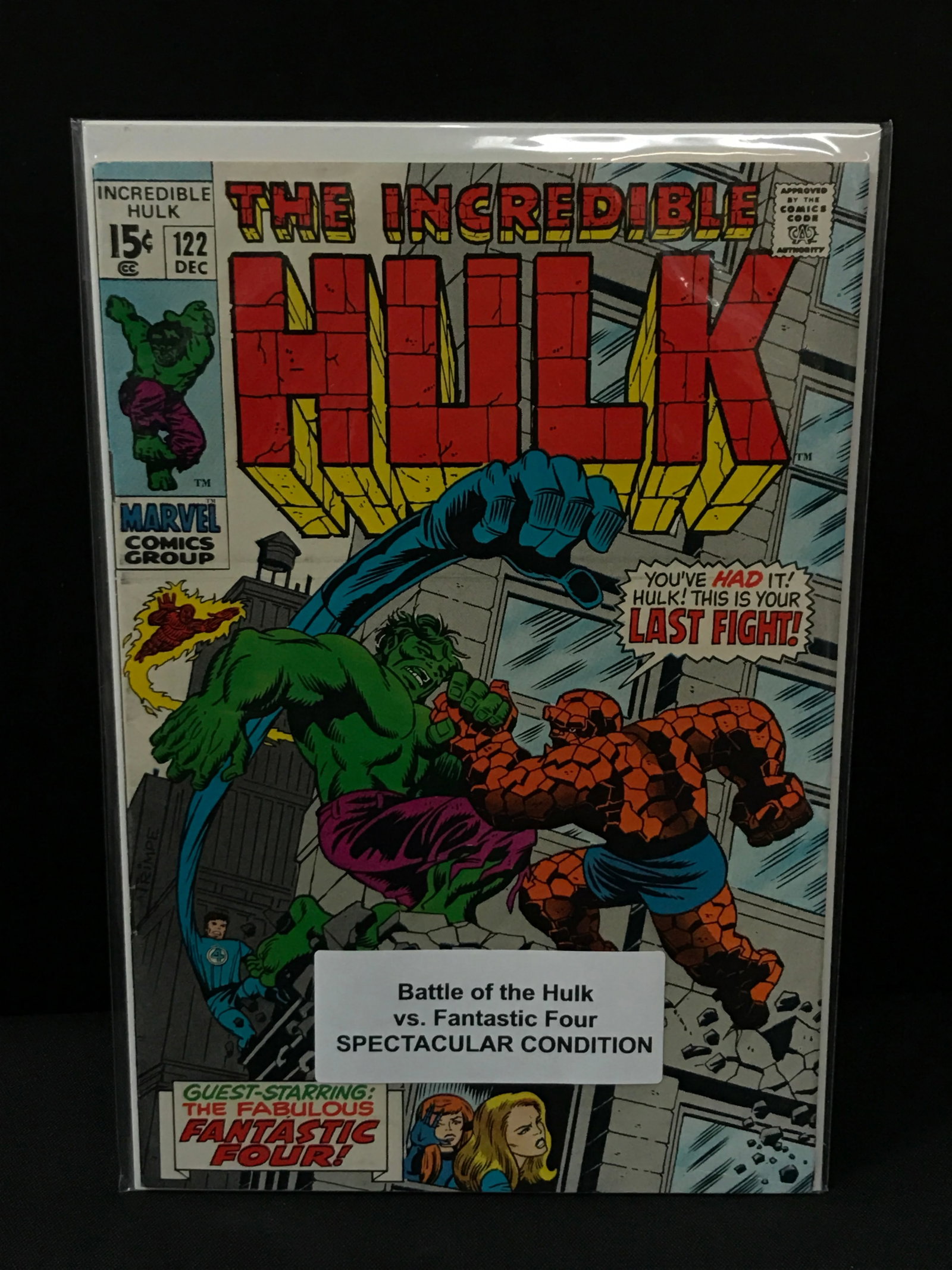 MARVEL COMICS NO.122 THE INCREDIBLE HULK: Prices are in Canadian dollars