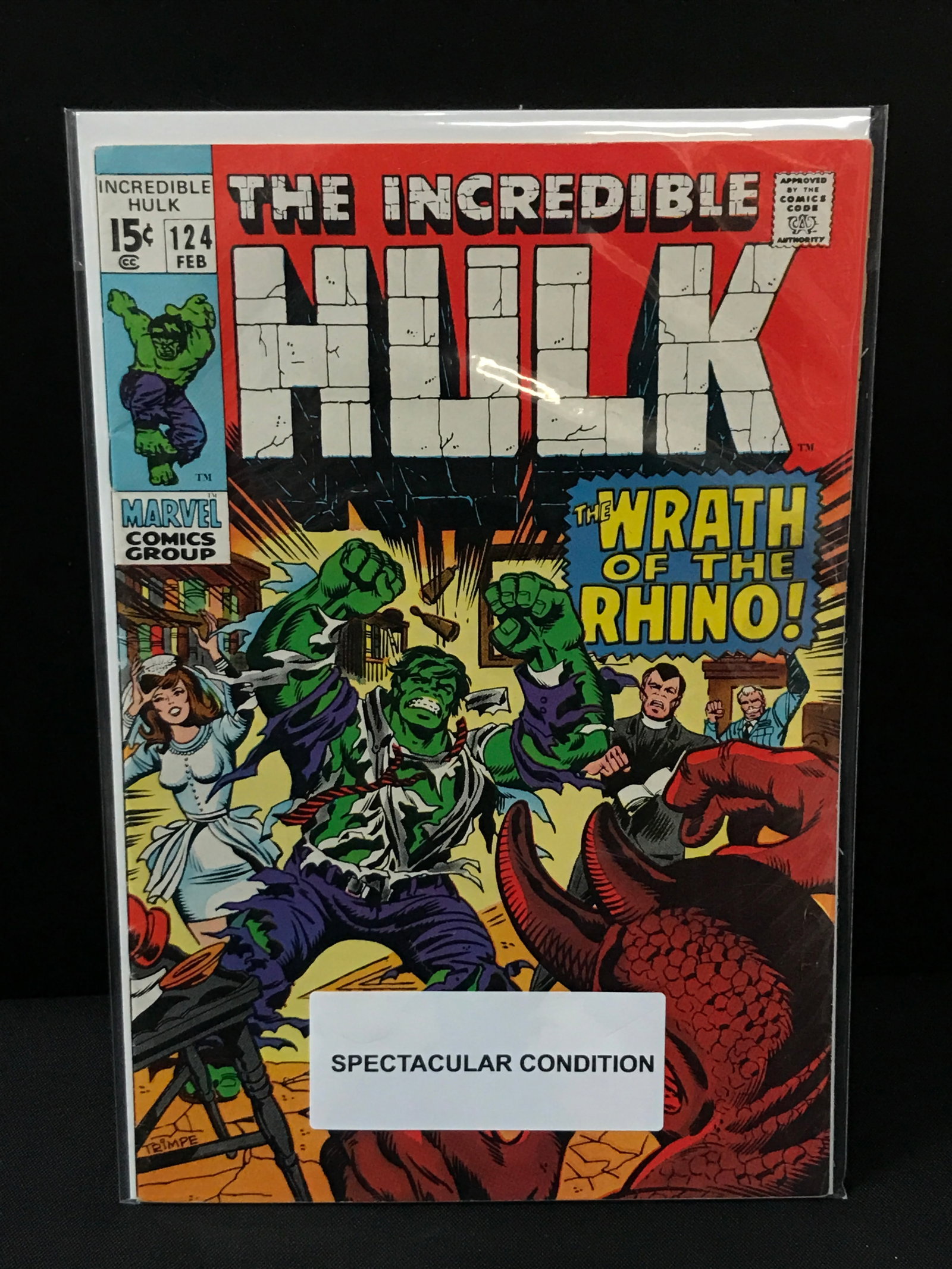 MARVEL COMICS NO.124 THE INCREDIBLE HULK: Prices are in Canadian dollars