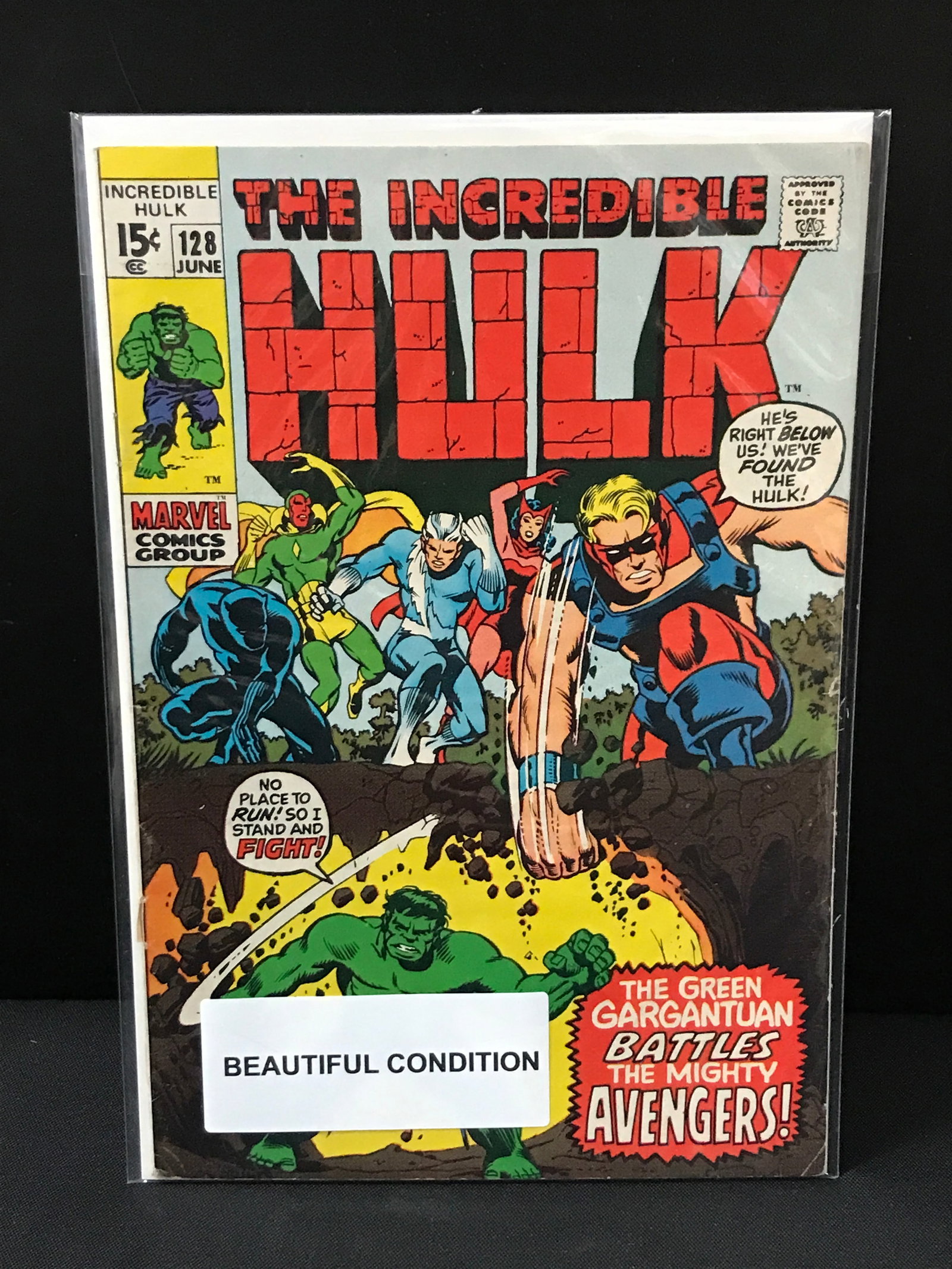 MARVEL COMICS NO.128 THE INCREDIBLE HULK (1 of 1)