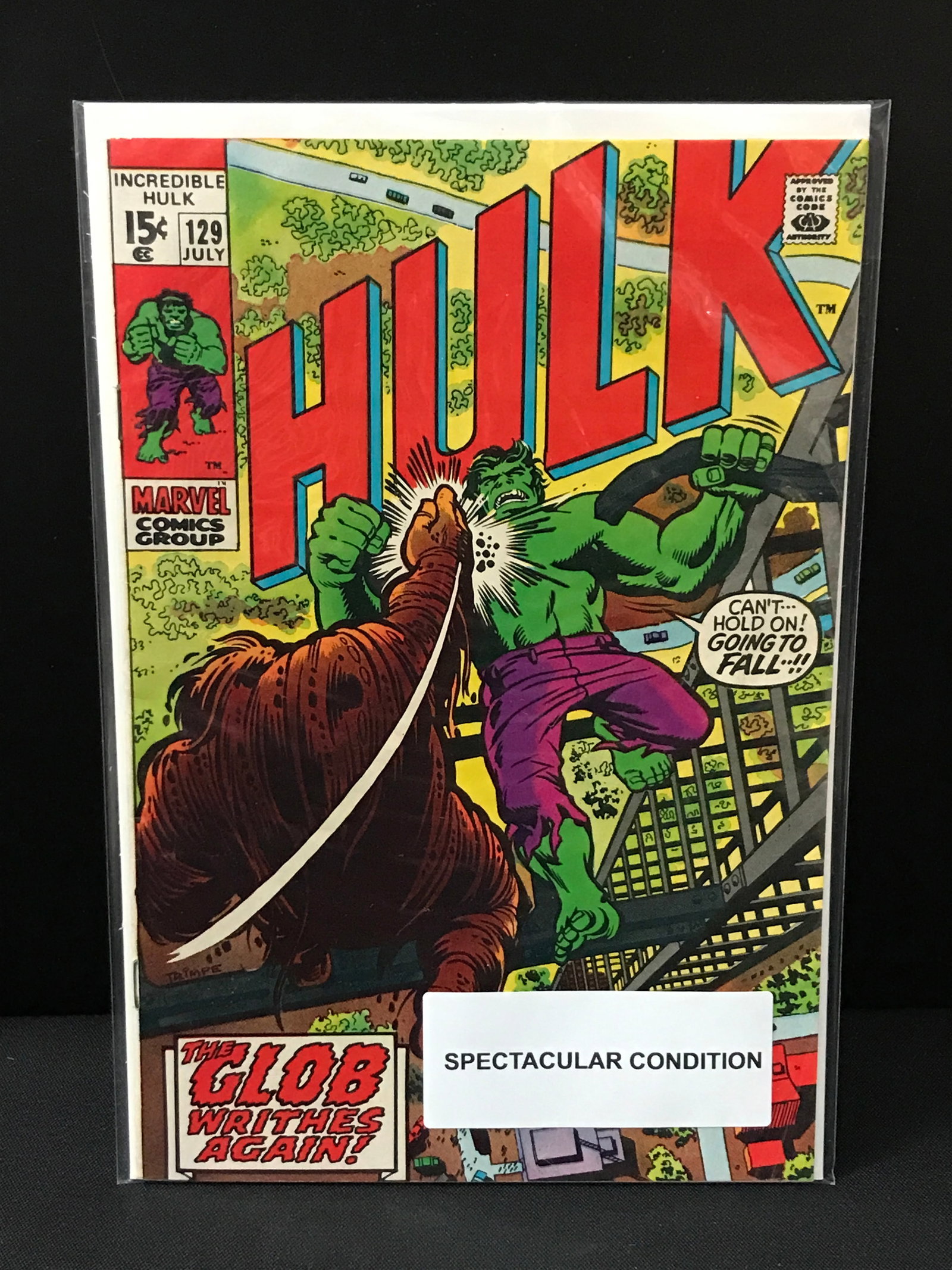 MARVEL COMICS NO.129 THE INCREDIBLE HULK: Prices are in Canadian dollars