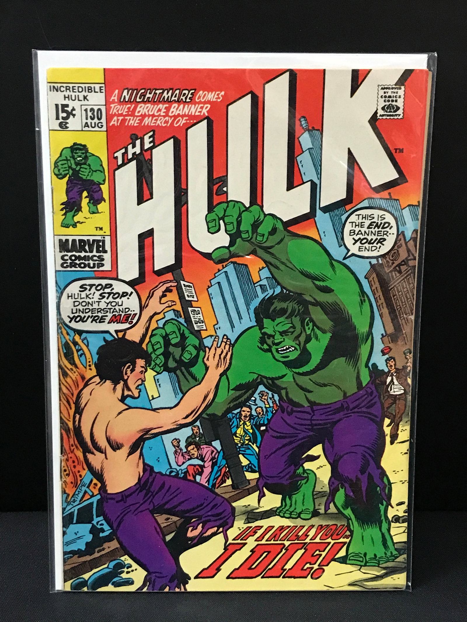 MARVEL COMICS NO.130 THE INCREDIBLE HULK (1 of 1)