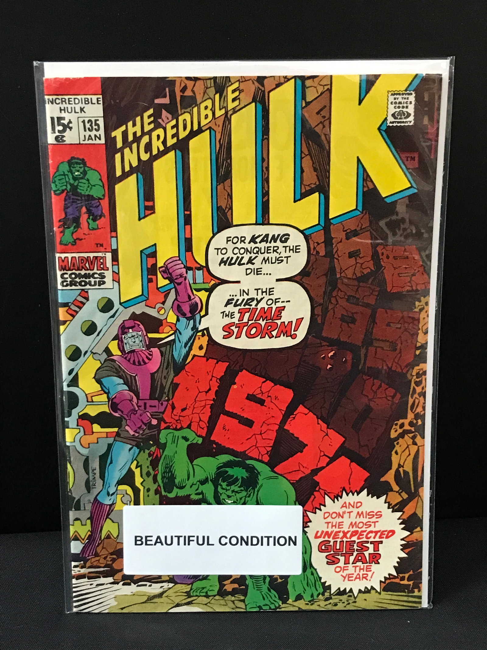 MARVEL COMICS NO.135 THE INCREDIBLE HULK: Prices are in Canadian dollars