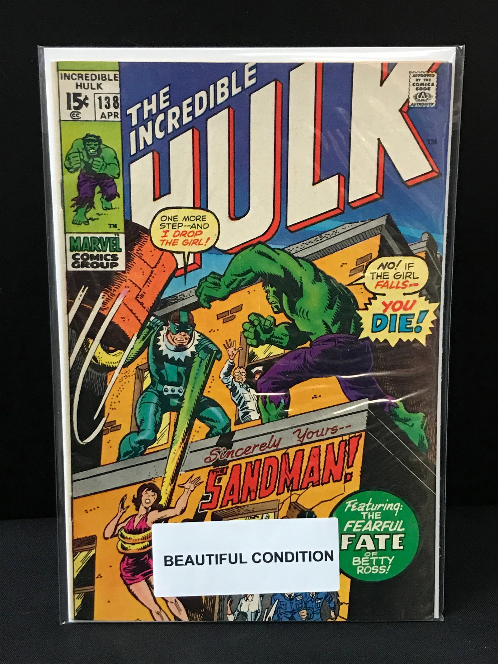 MARVEL COMICS NO.138 THE INCREDIBLE HULK: Prices are in Canadian dollars