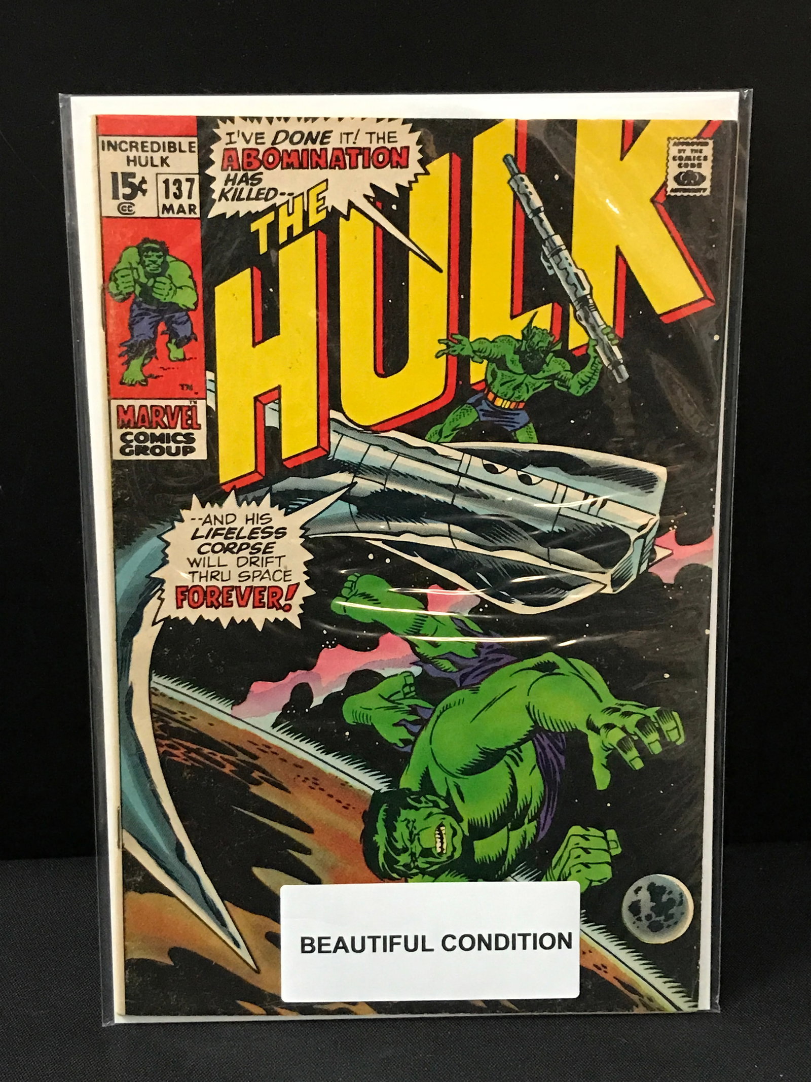 MARVEL COMICS NO.137 THE INCREDIBLE HULK: Prices are in Canadian dollars